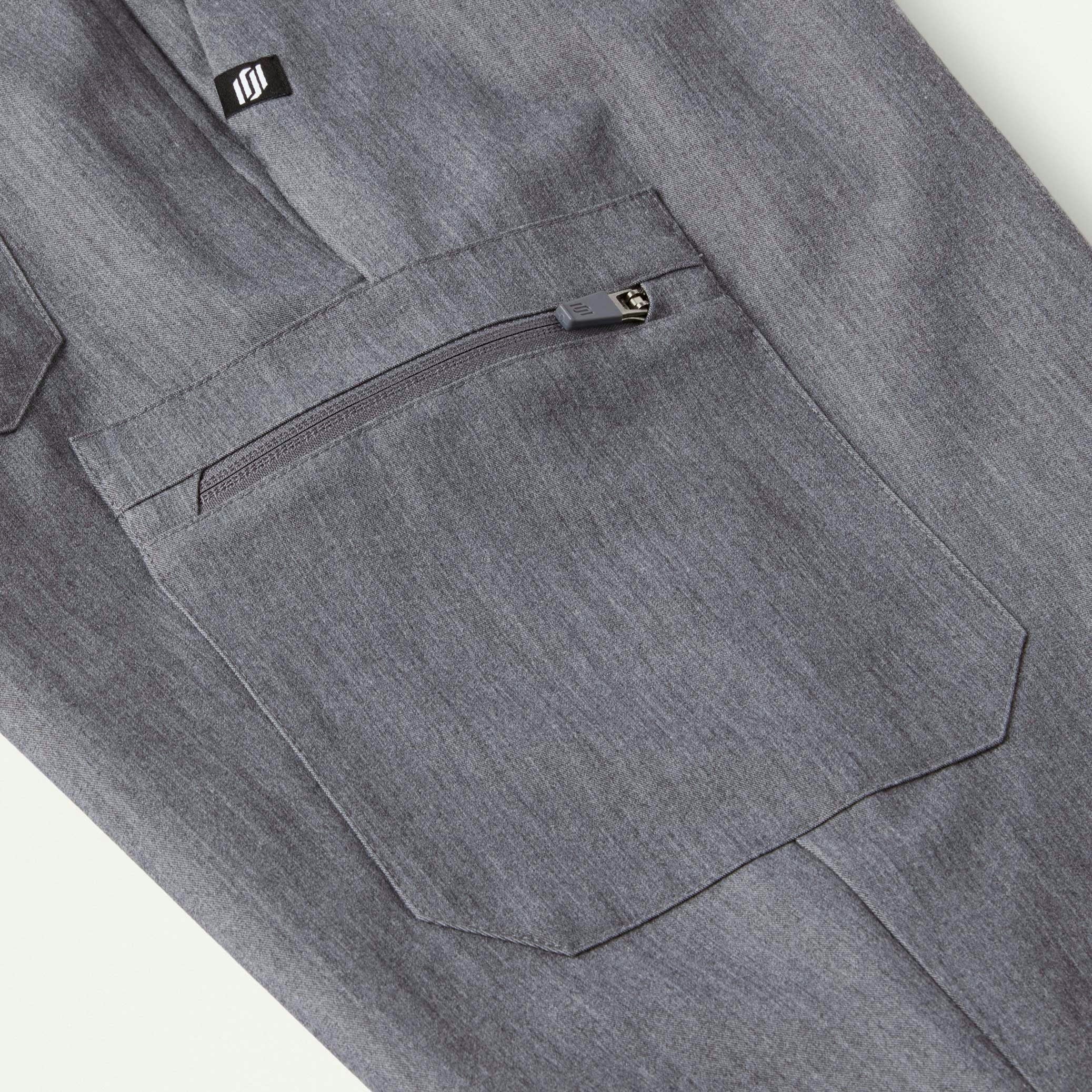 Osmo 8-Pocket Scrub Jogger - Heather Gray - Image 6