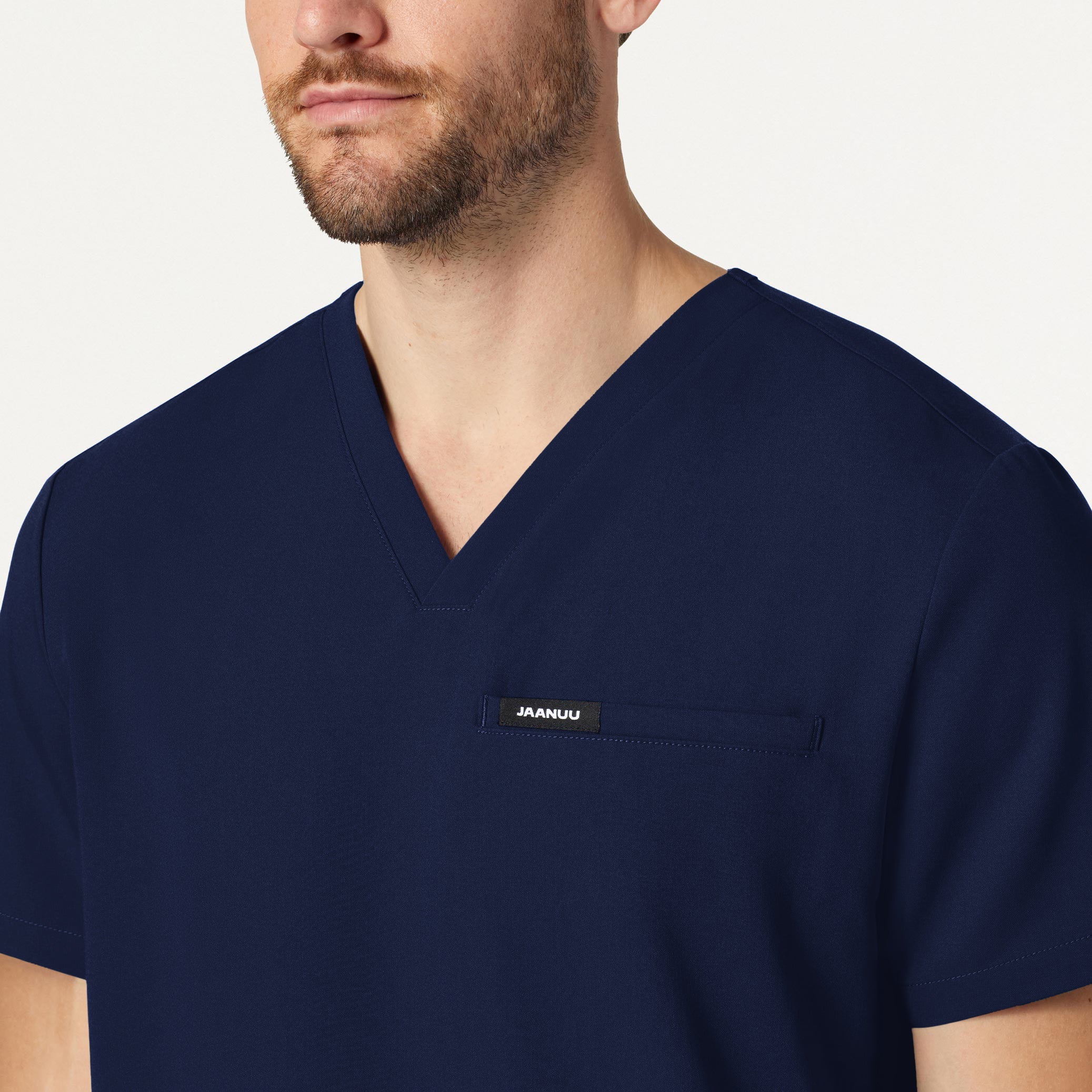Platt 3-Pocket Scrub Top - Midnight Navy - Image 4