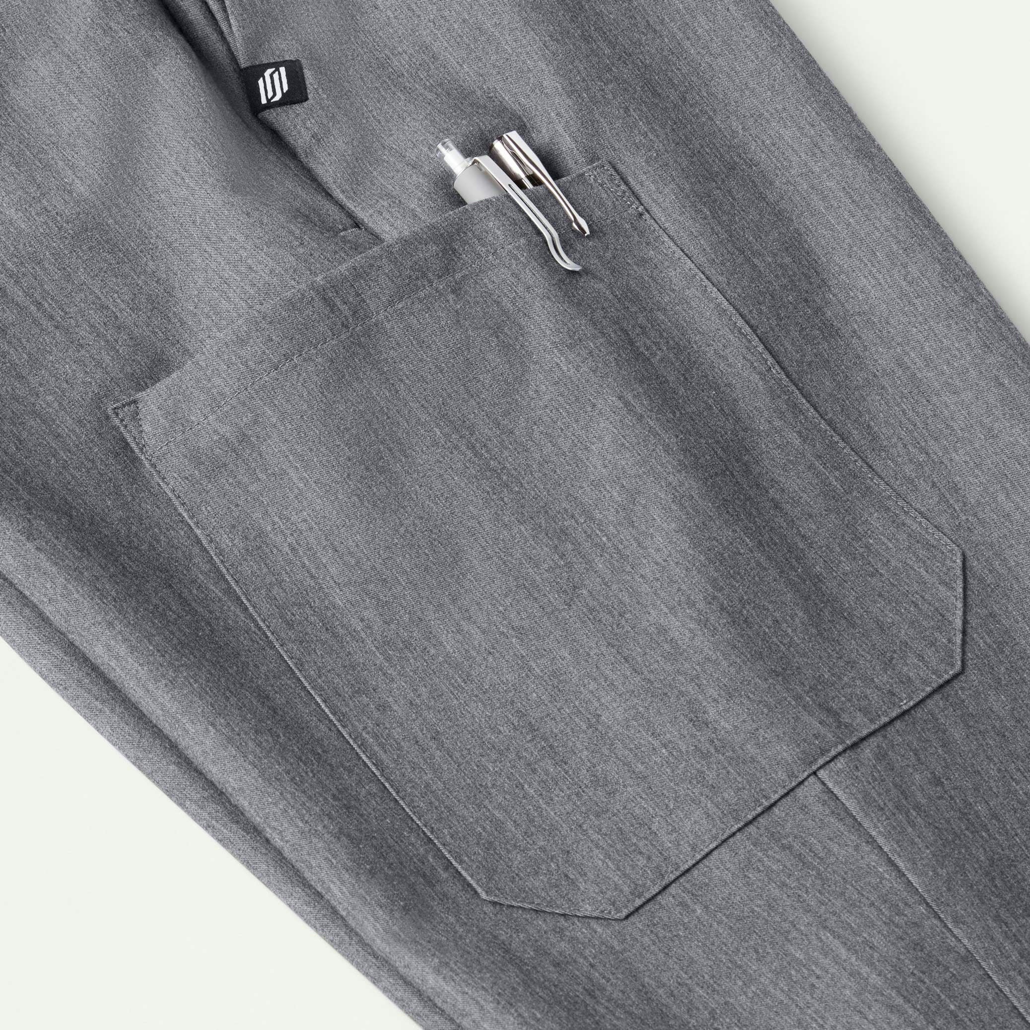 Rhodes Everyday Straight-Leg Scrub Pant - Heather Gray - Image 6