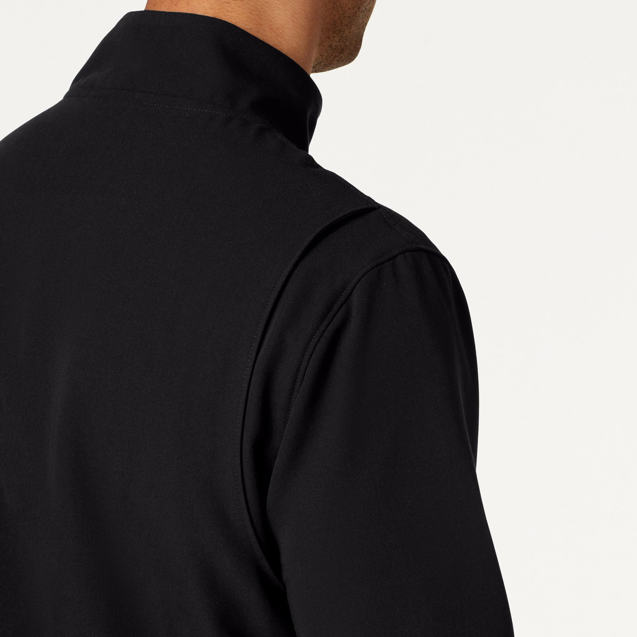 Wolfe Everyday 6-Pocket Scrub Jacket - Black - Image 6