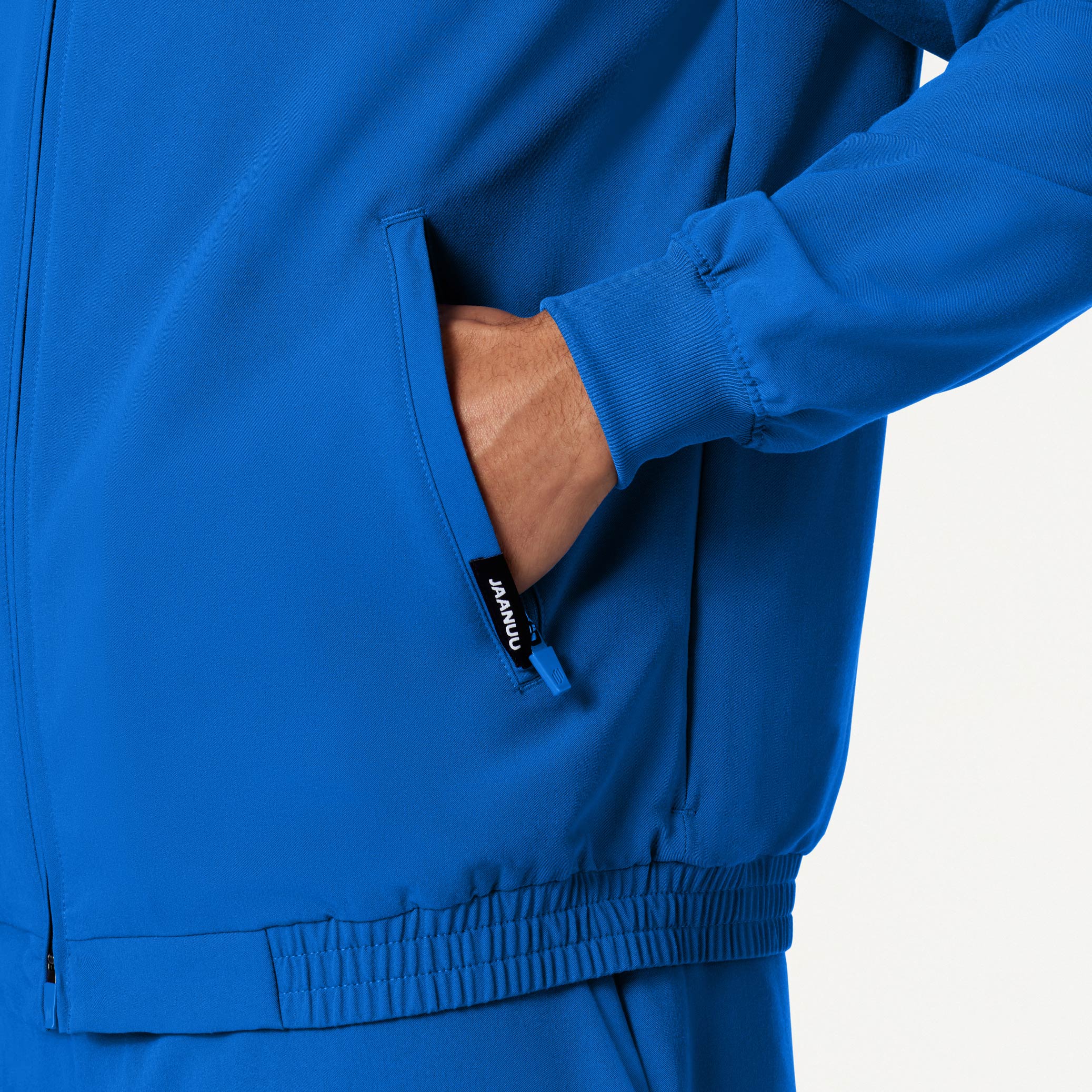 Wolfe Everyday 6-Pocket Scrub Jacket - Royal Blue - Image 6