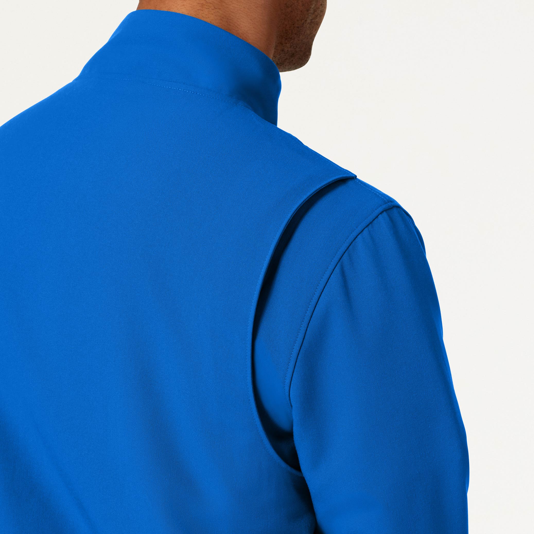 Wolfe Everyday 6-Pocket Scrub Jacket - Royal Blue - Image 7