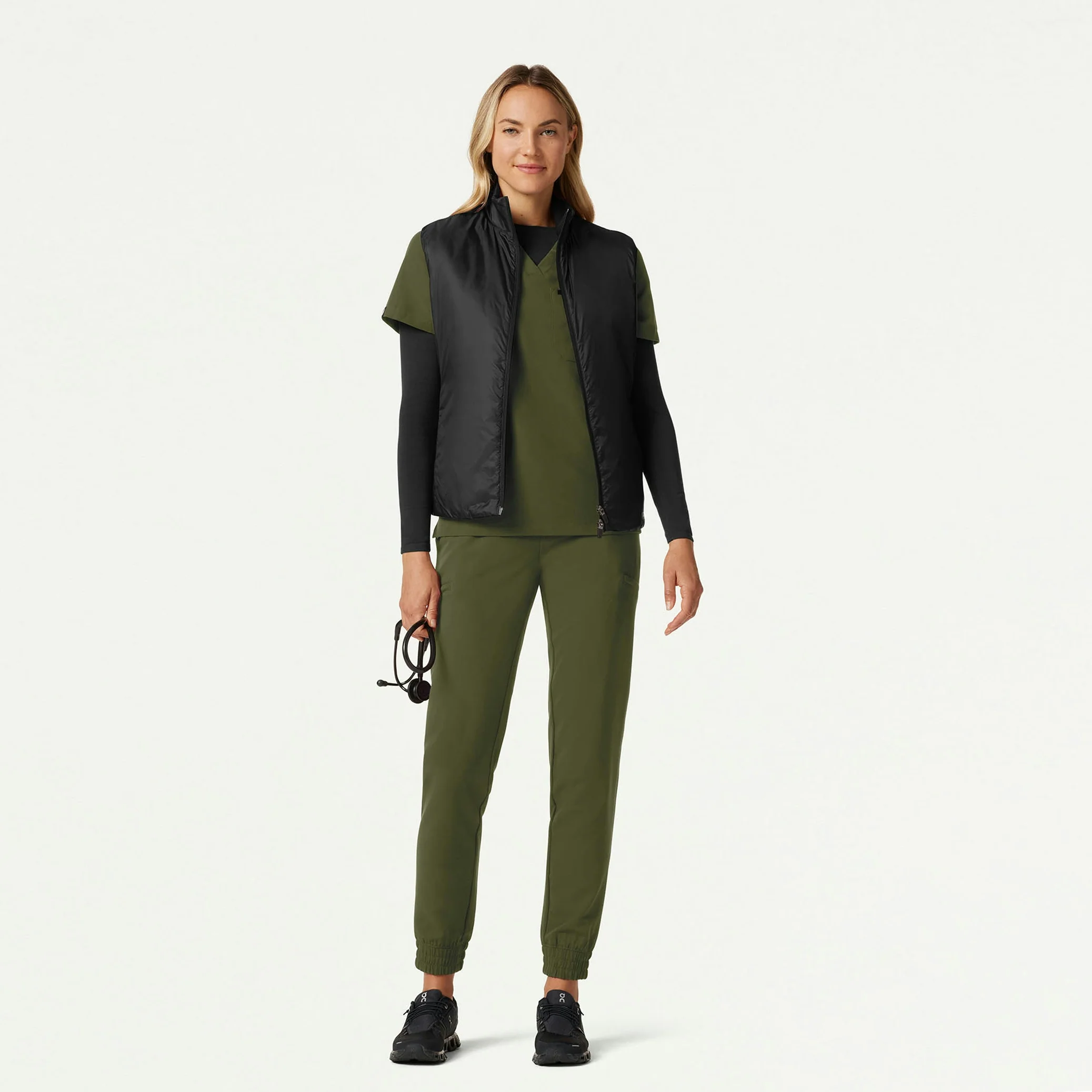 The Alex Tri-Layer Scrub Set - Olive
