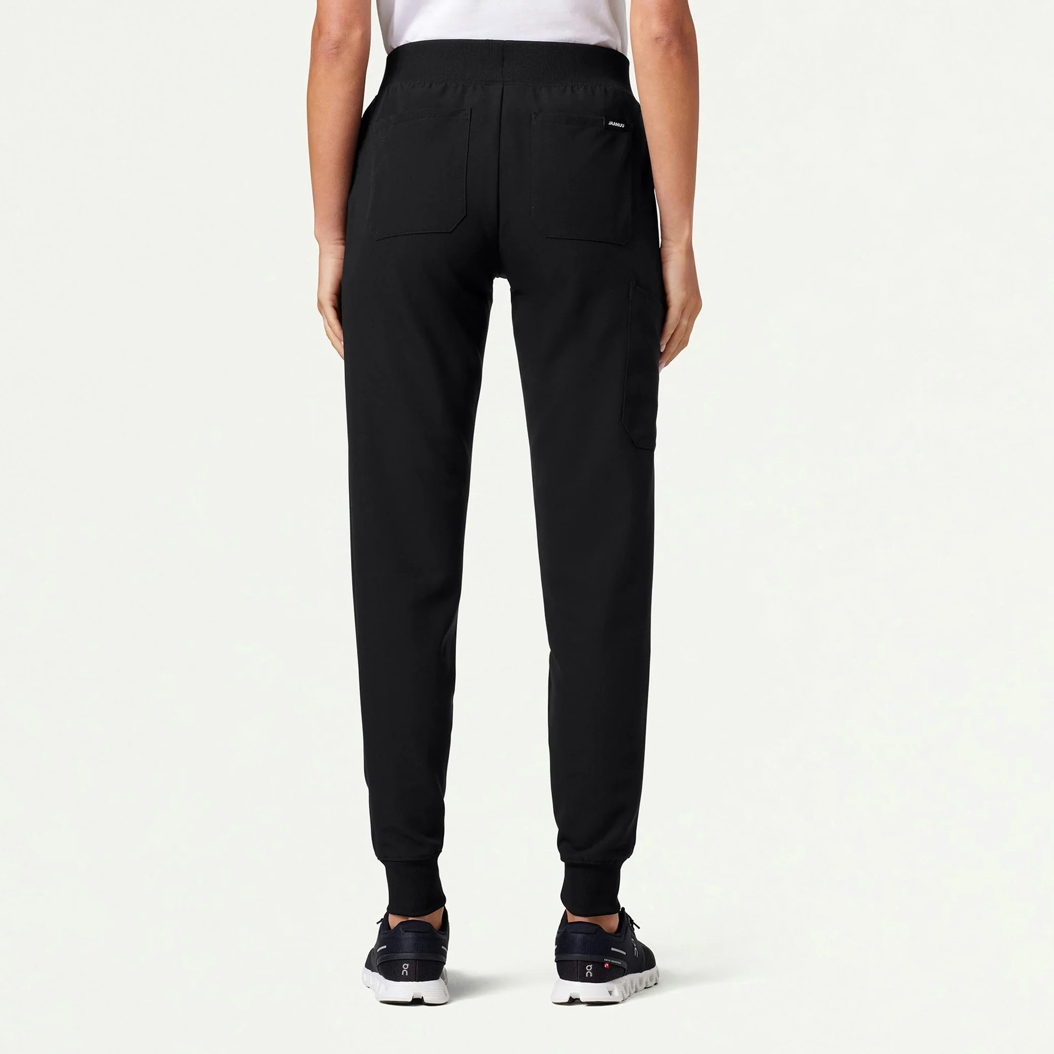 The Alex Vest Scrub Set - Black - Image 2