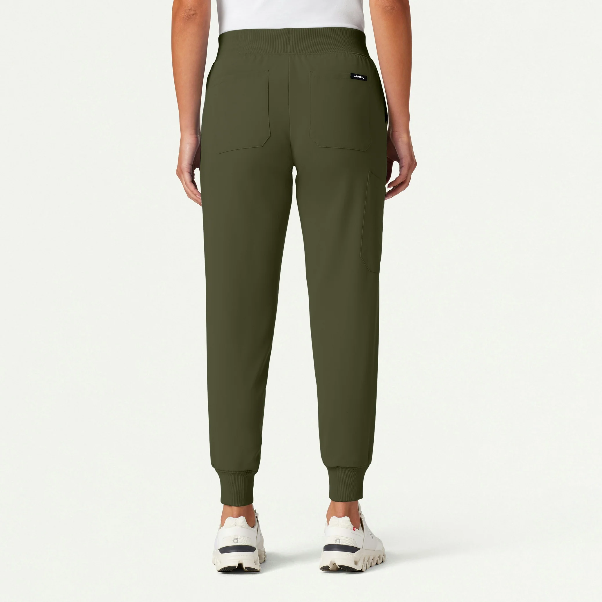 The Alex Vest Scrub Set - Olive - Image 2