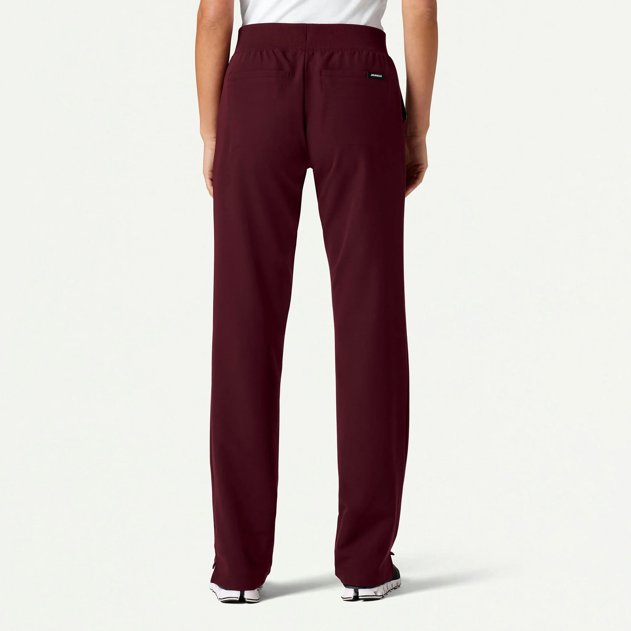 The Ava Jacket Scrub Set - Burgundy - Image 2