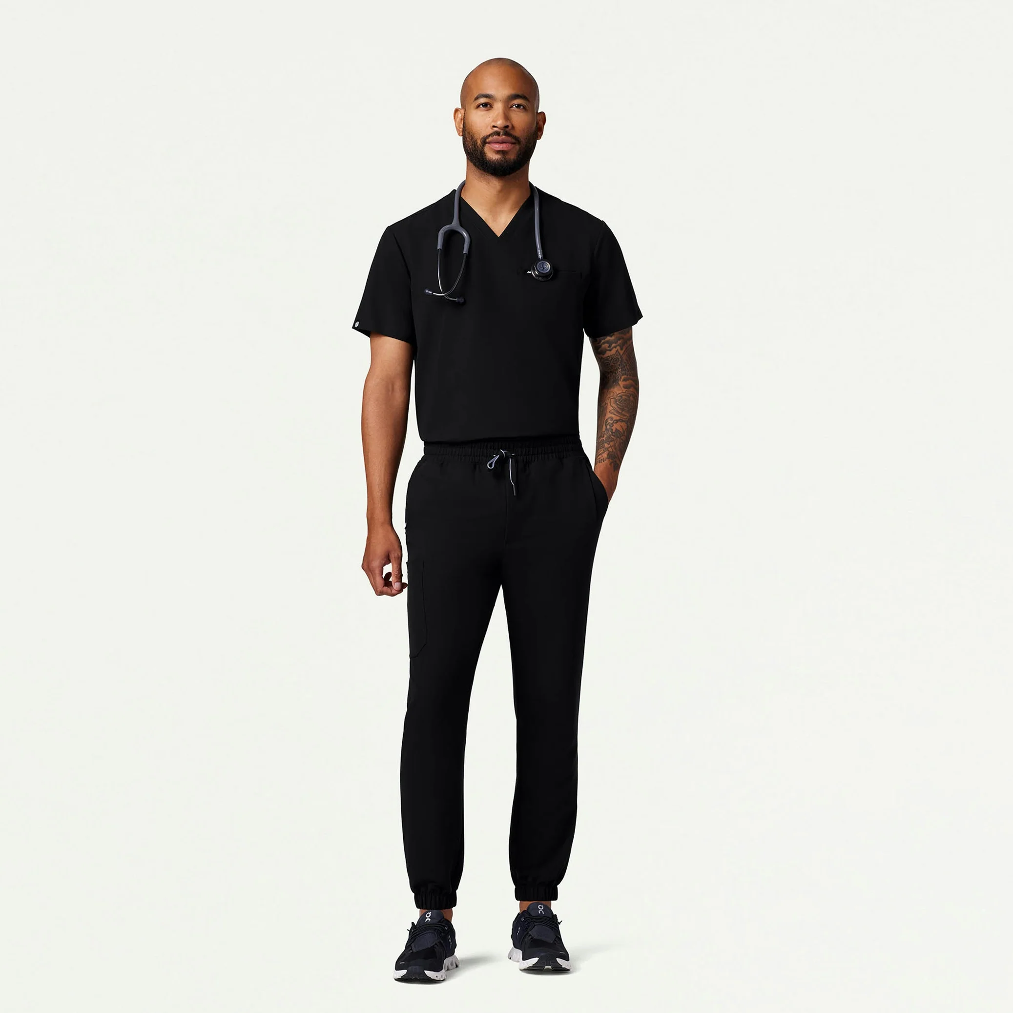 The Ballard Essential Scrub Set - Black