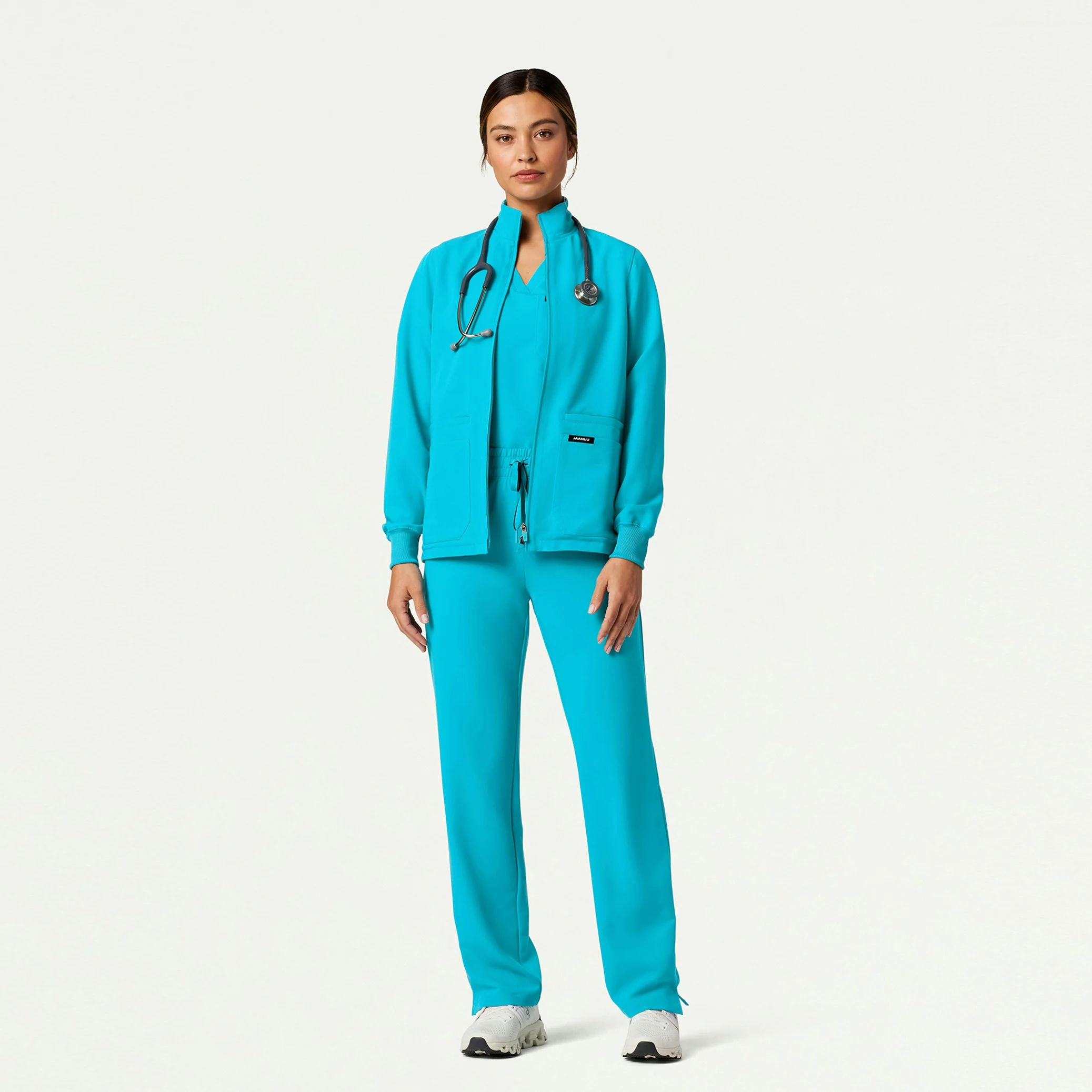 The Emma Jacket Scrub Set - Royal Blue