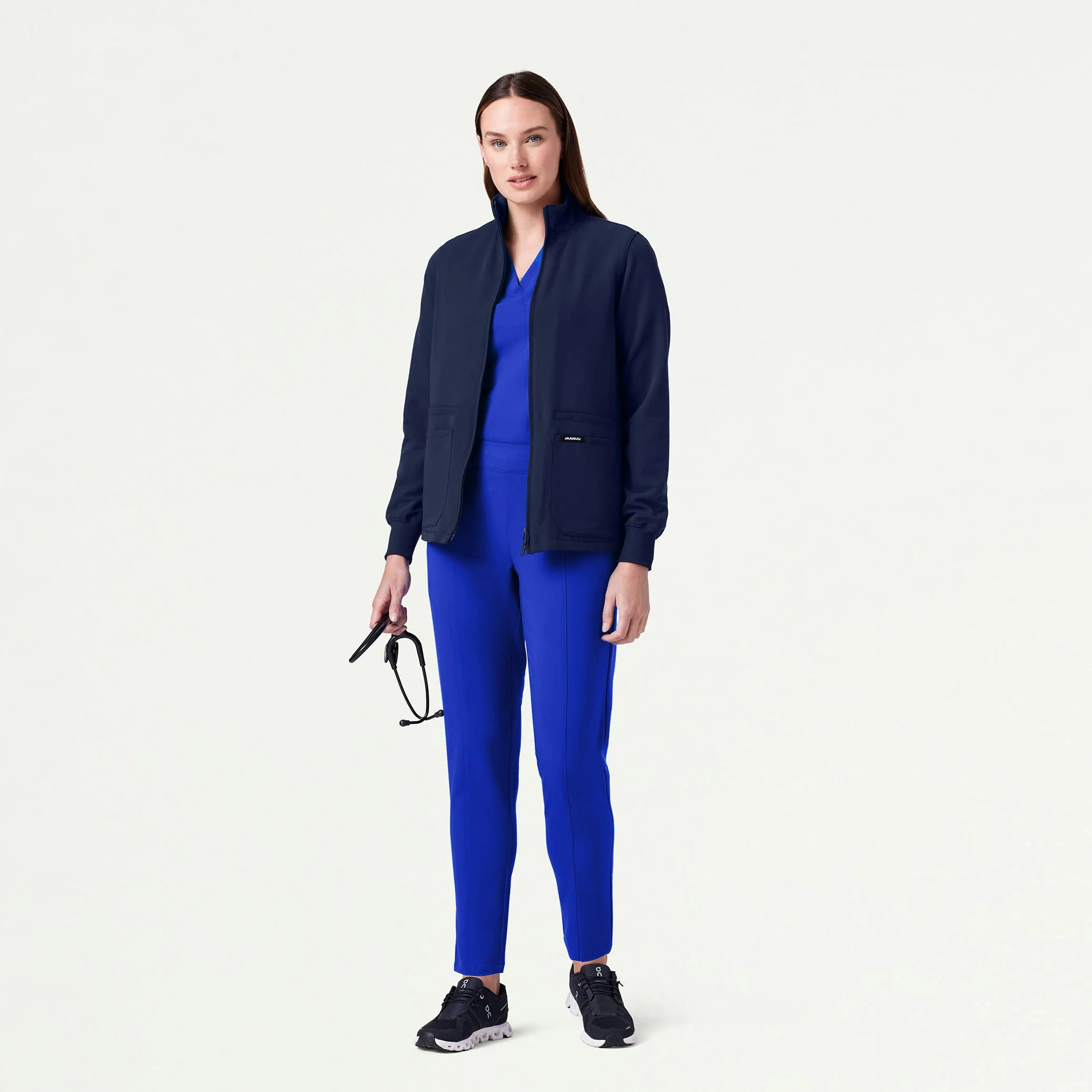 The Mari Jacket Scrub Set - Royal Blue