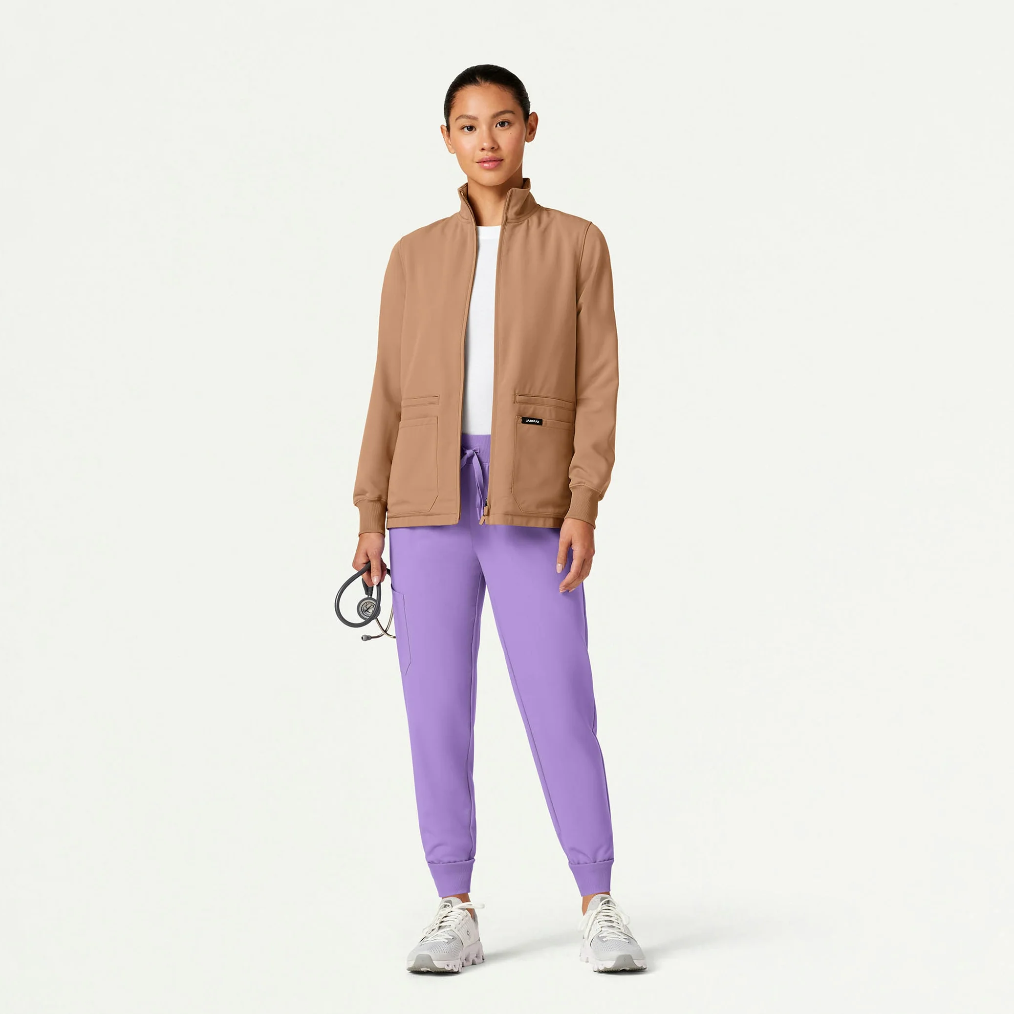 The Mendel Layered Scrub Set - Heather Gray