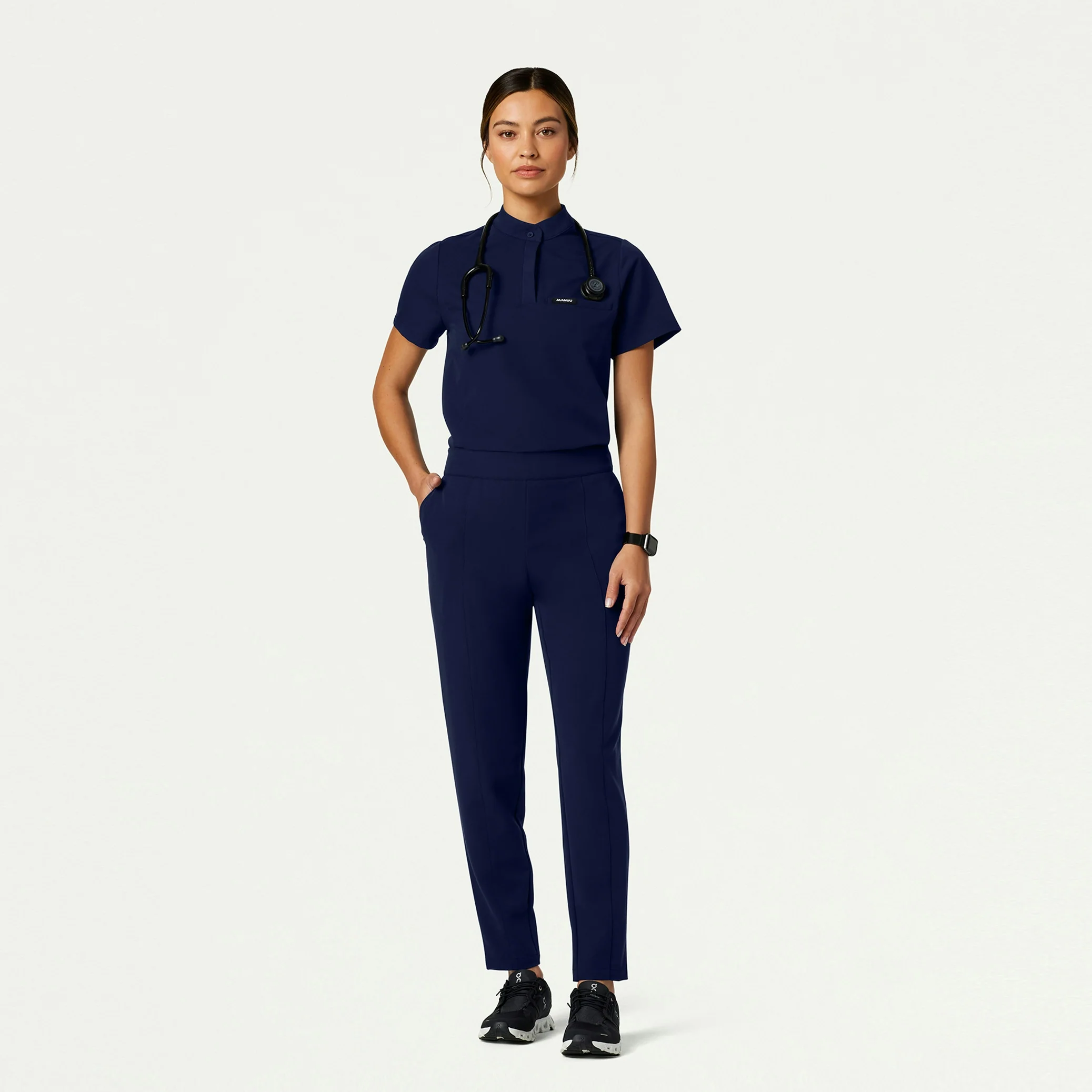 The Morgan Essential Scrub Set - Midnight Navy