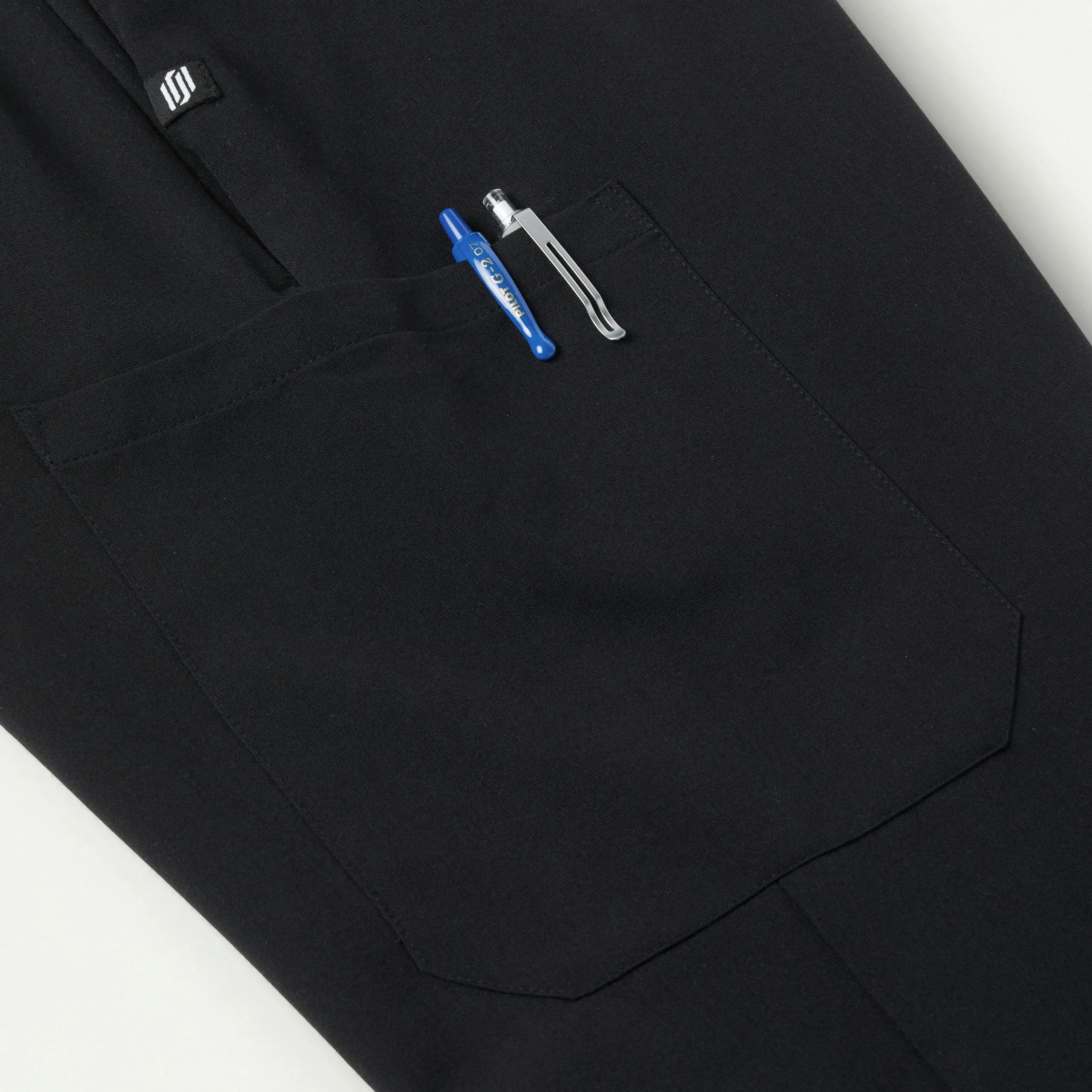 The Niels Essential Scrub Set - Black - Image 2