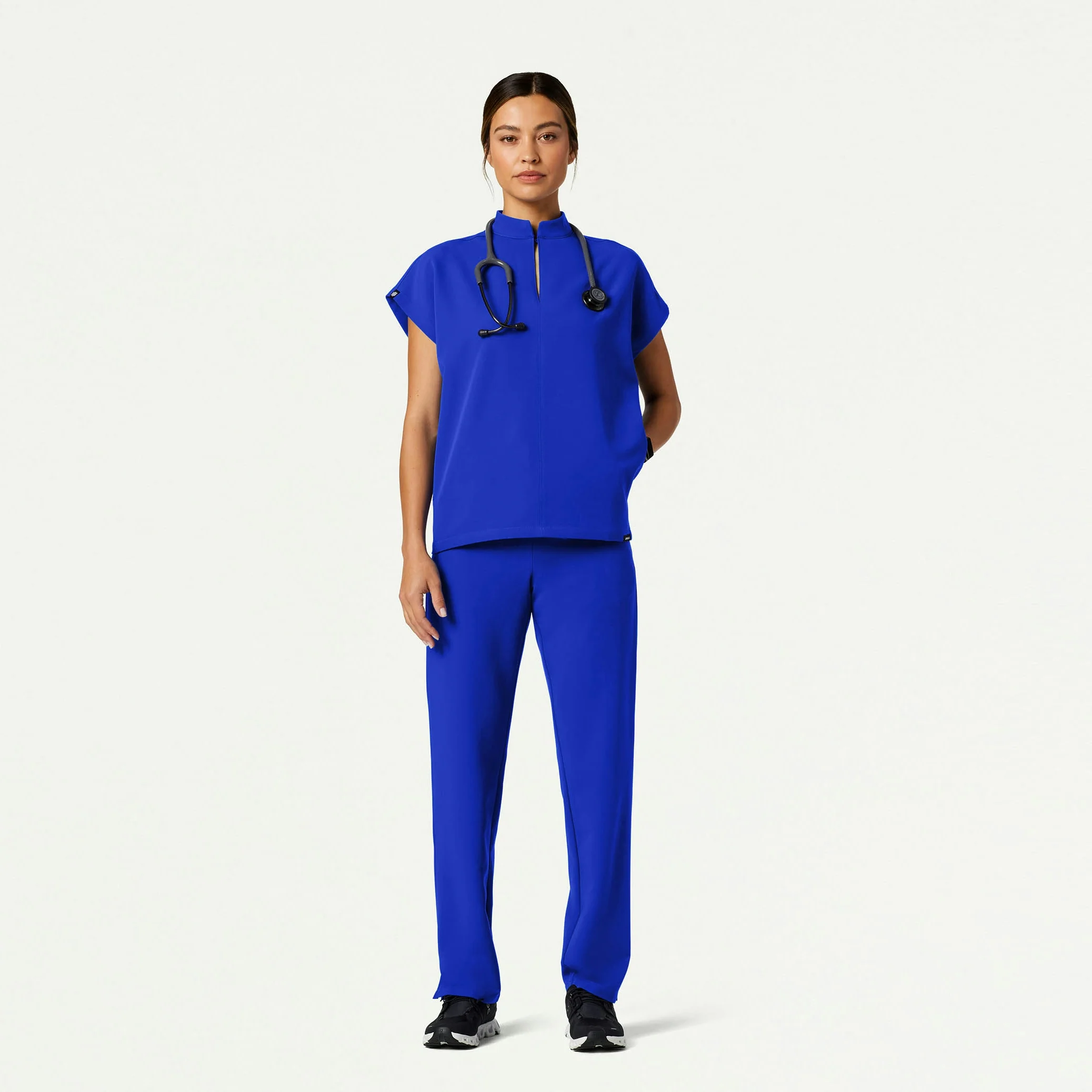 The Phoebe Essential Scrub Set - Electric Blue