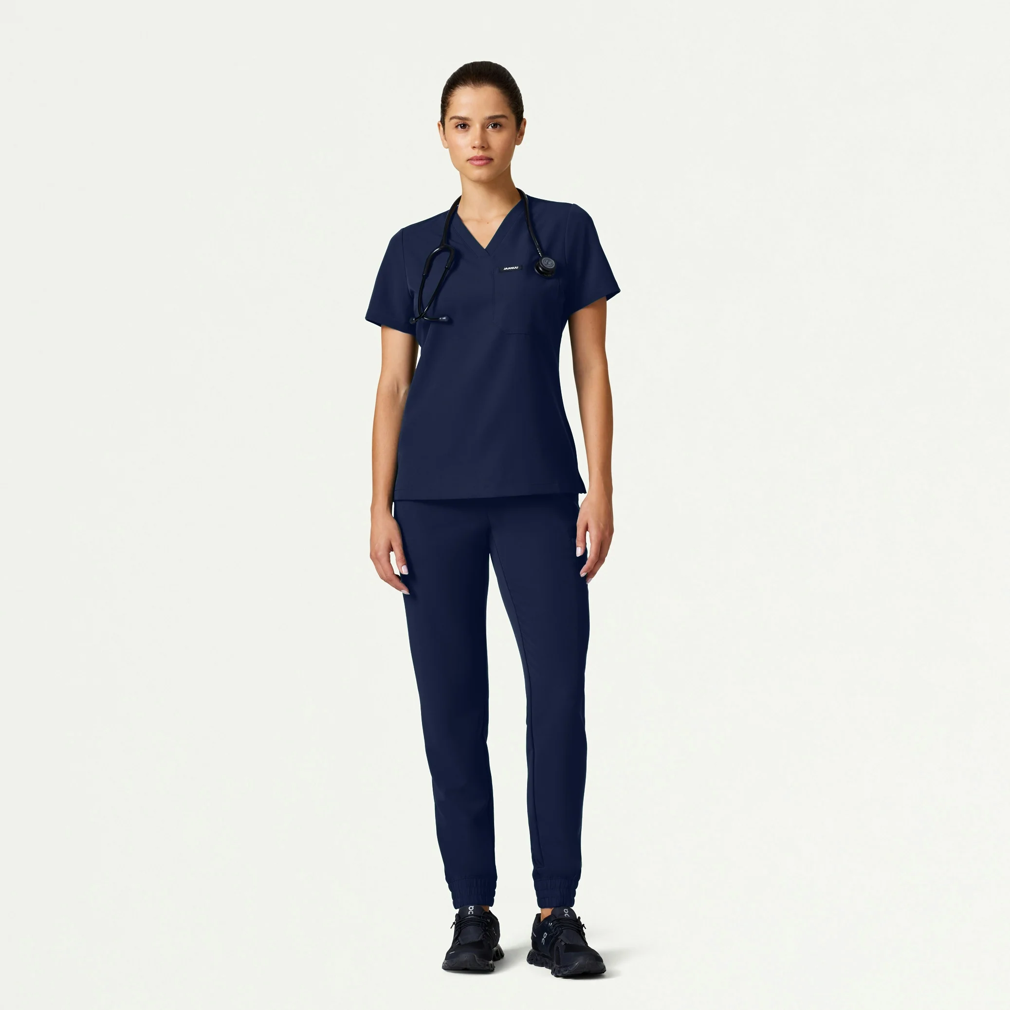The Verda Essential Scrub Set - Midnight Navy