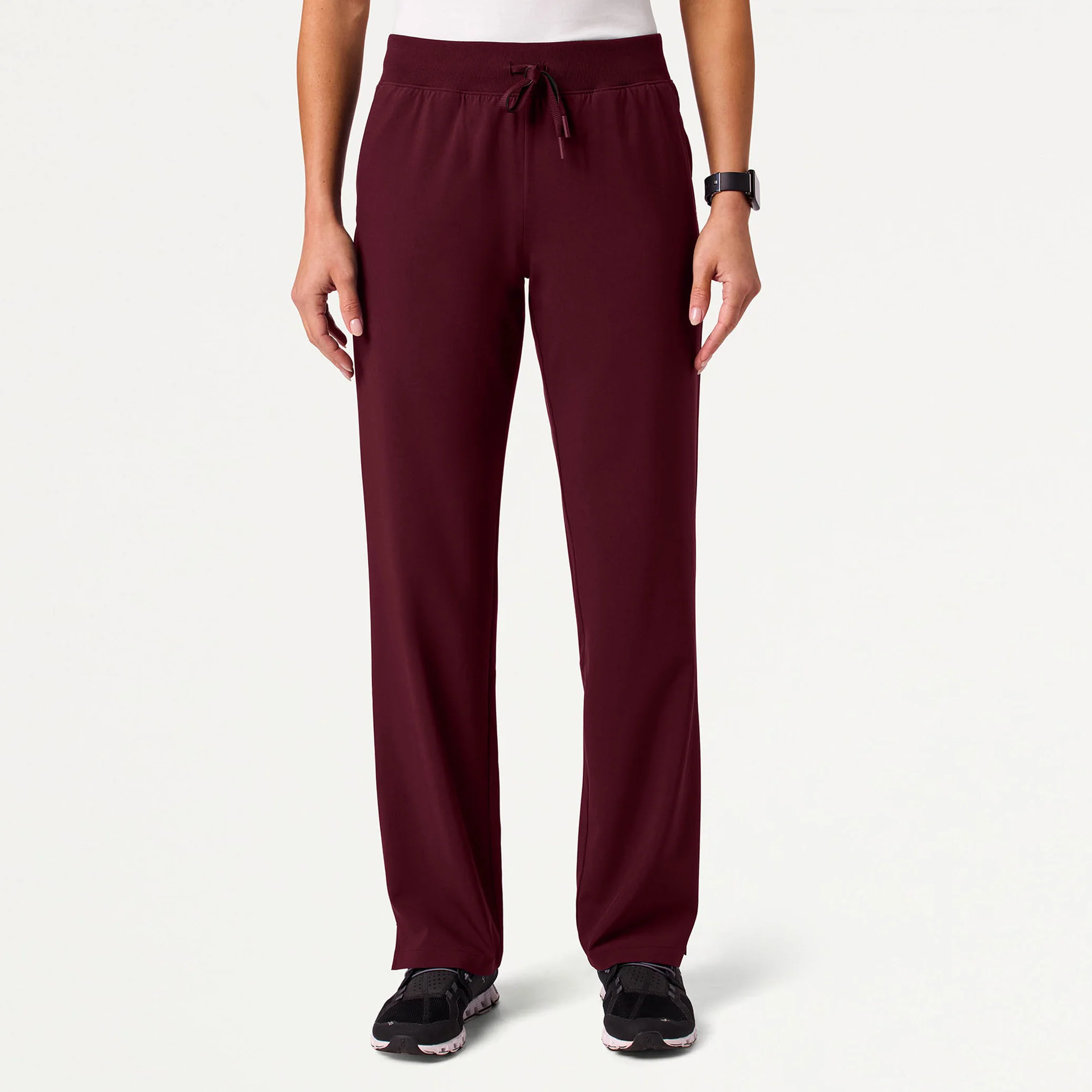 The Fit & Flare UltraLITE™ Scrub Set - Burgundy - Image 5