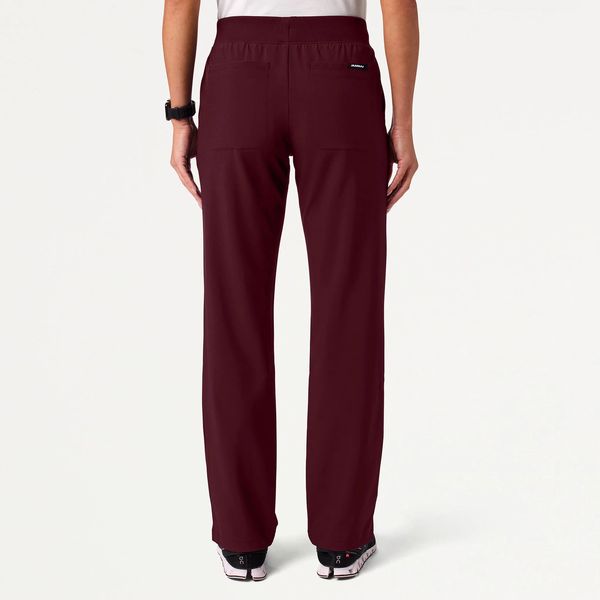The Fit & Flare UltraLITE™ Scrub Set - Burgundy - Image 6