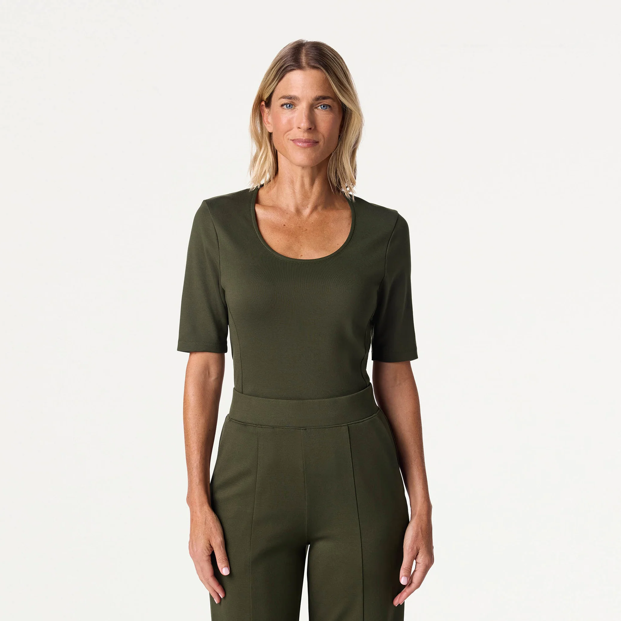 The Go Wide UltraSOFT™ Scrub Set - Deep Olive - Image 2