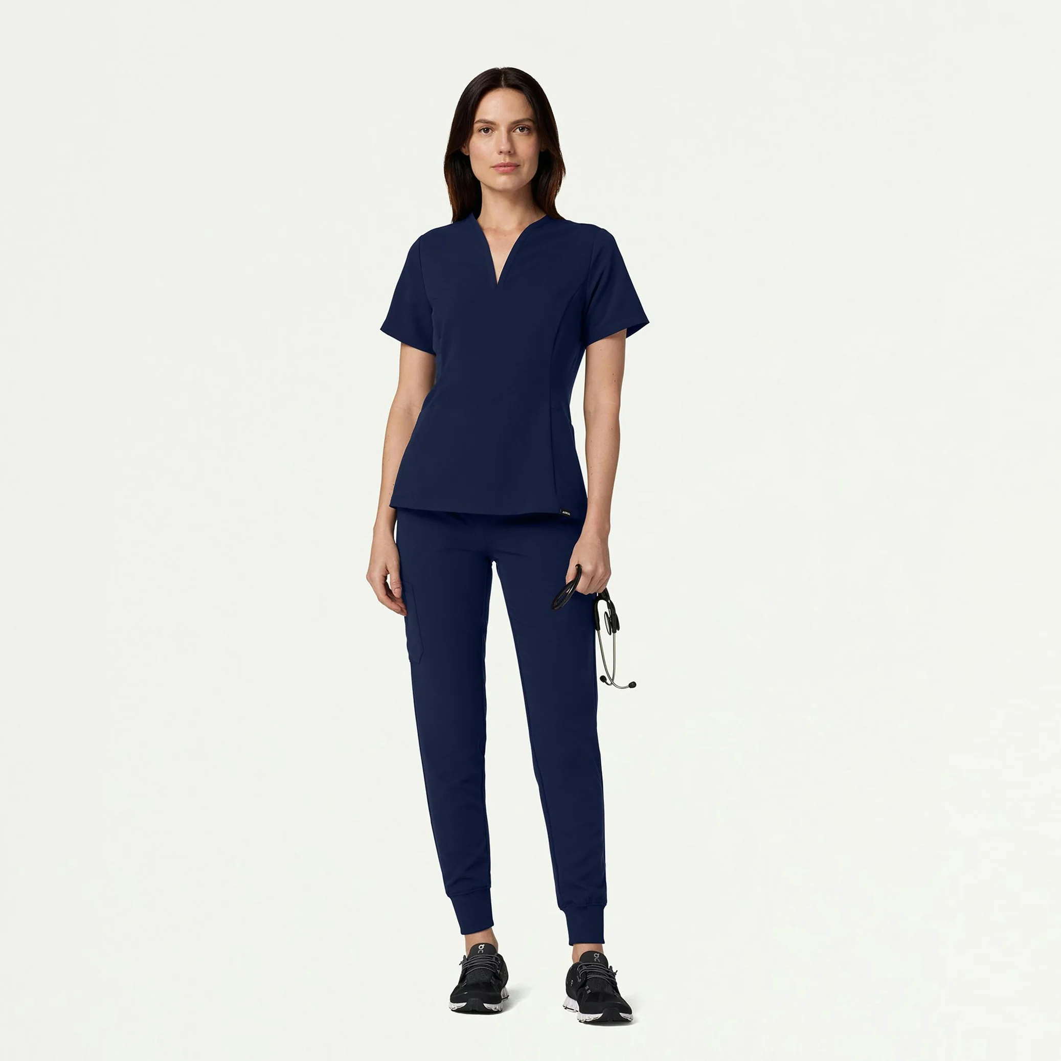 Calix Fit & Flare Scrub Top - Midnight Navy - Image 2