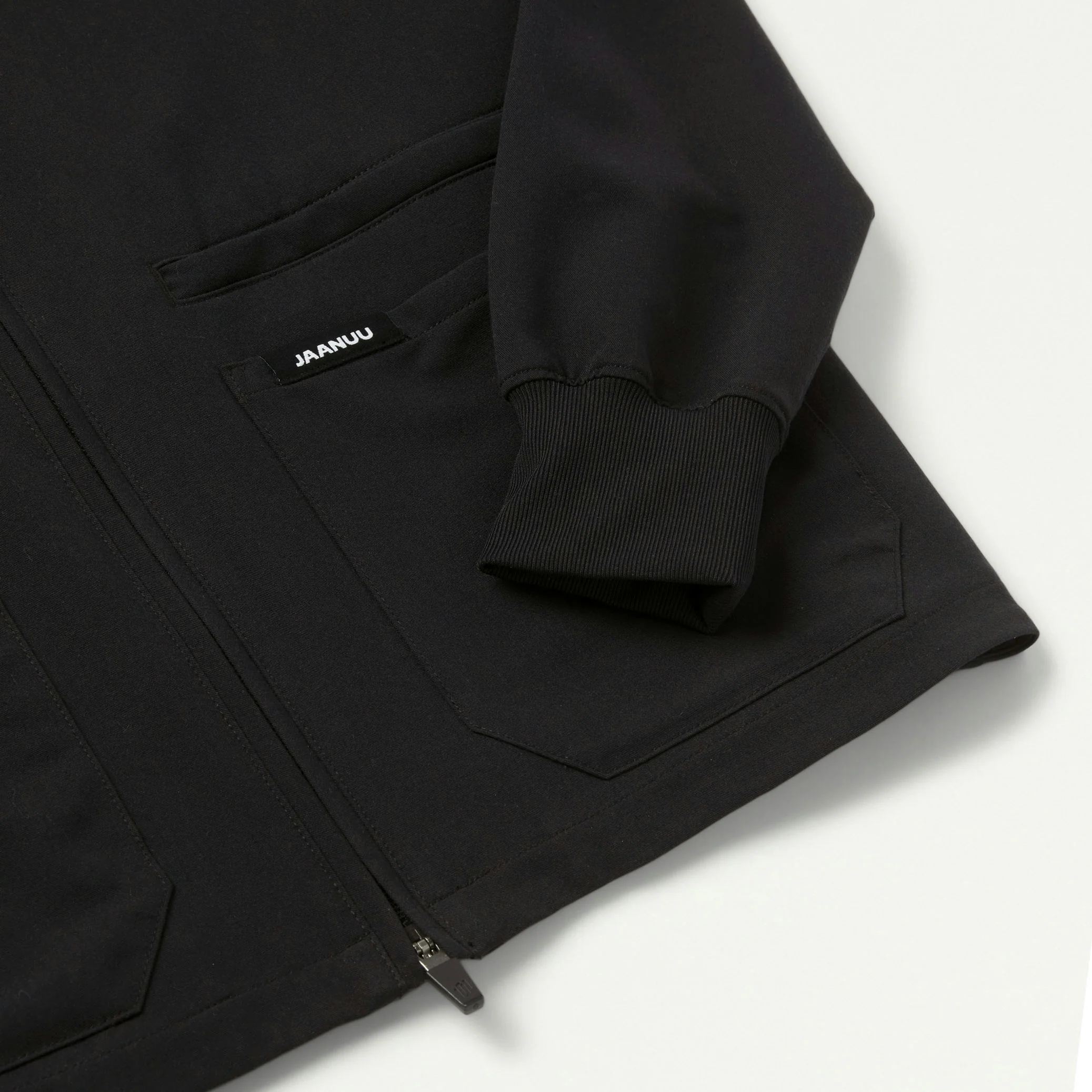Ceri Essential 6-Pocket Scrub Jacket - Black - Image 10