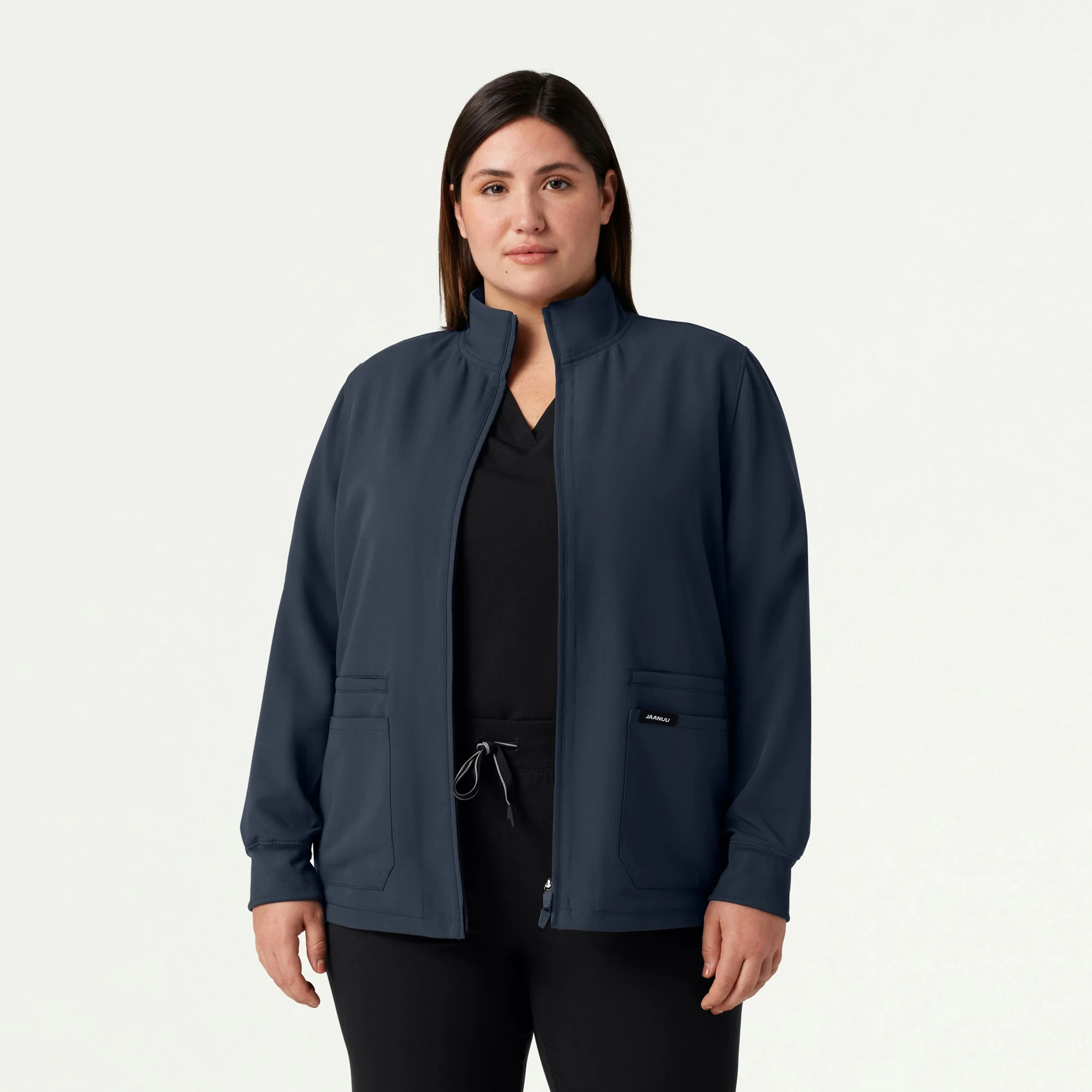 Ceri Essential 6-Pocket Scrub Jacket - Carbon Gray - Image 5
