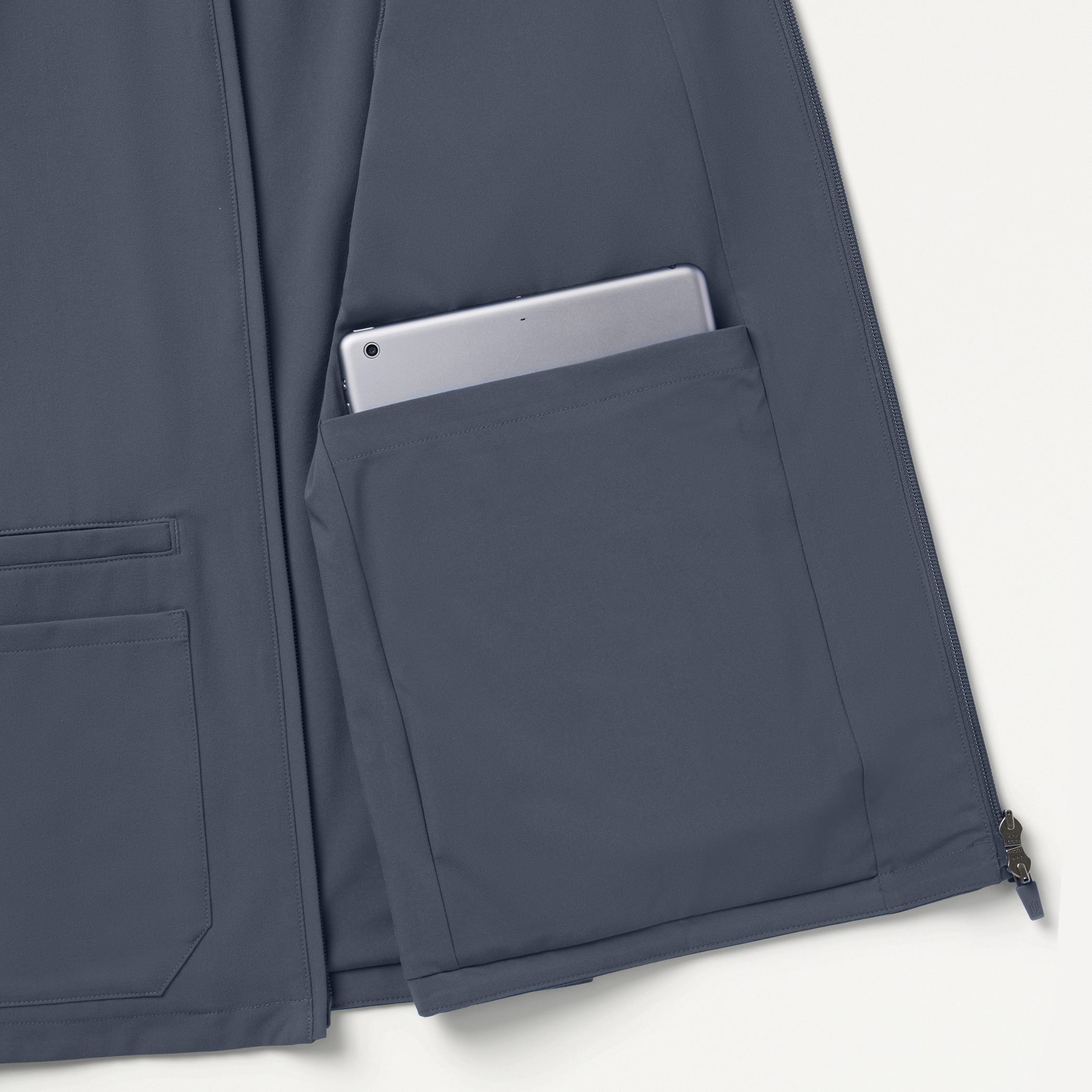 Ceri Essential 6-Pocket Scrub Jacket - Carbon Gray - Image 9