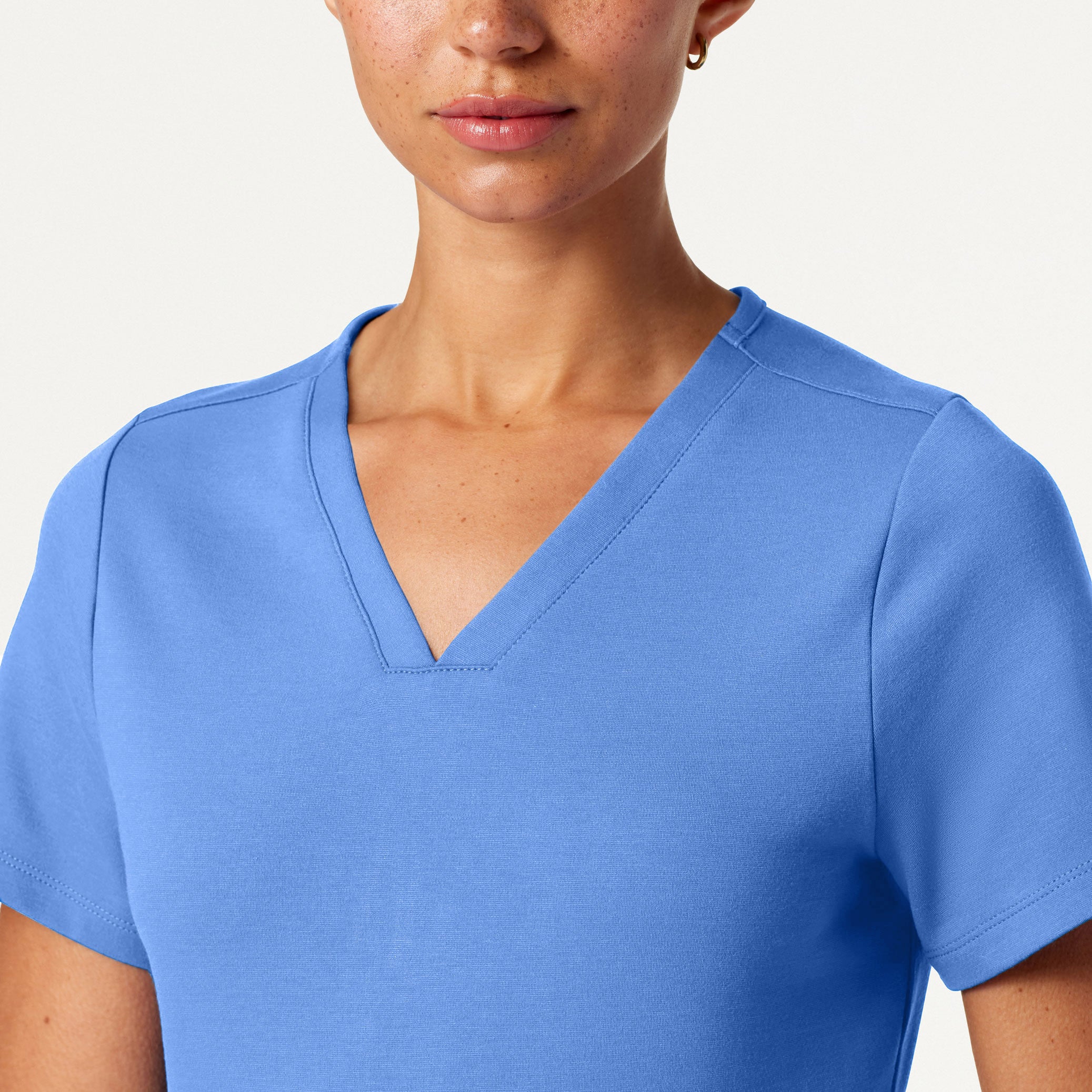 Cesi Slim Scrub Top - Ceil Blue - Image 4