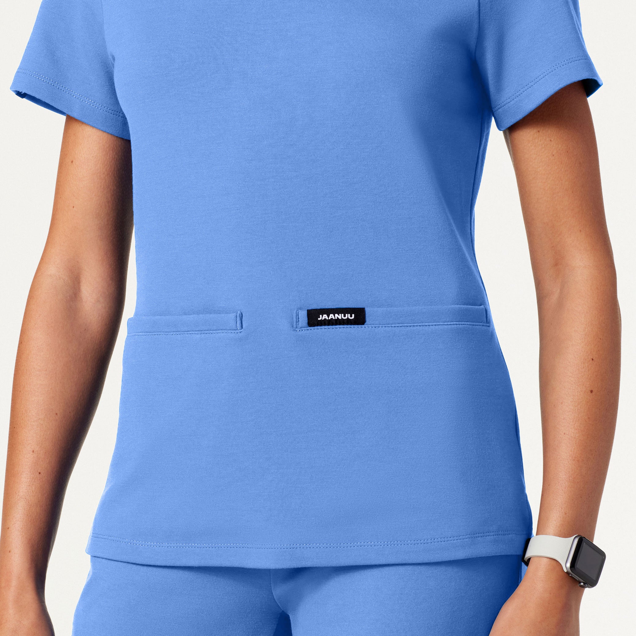 Cesi Slim Scrub Top - Ceil Blue - Image 5