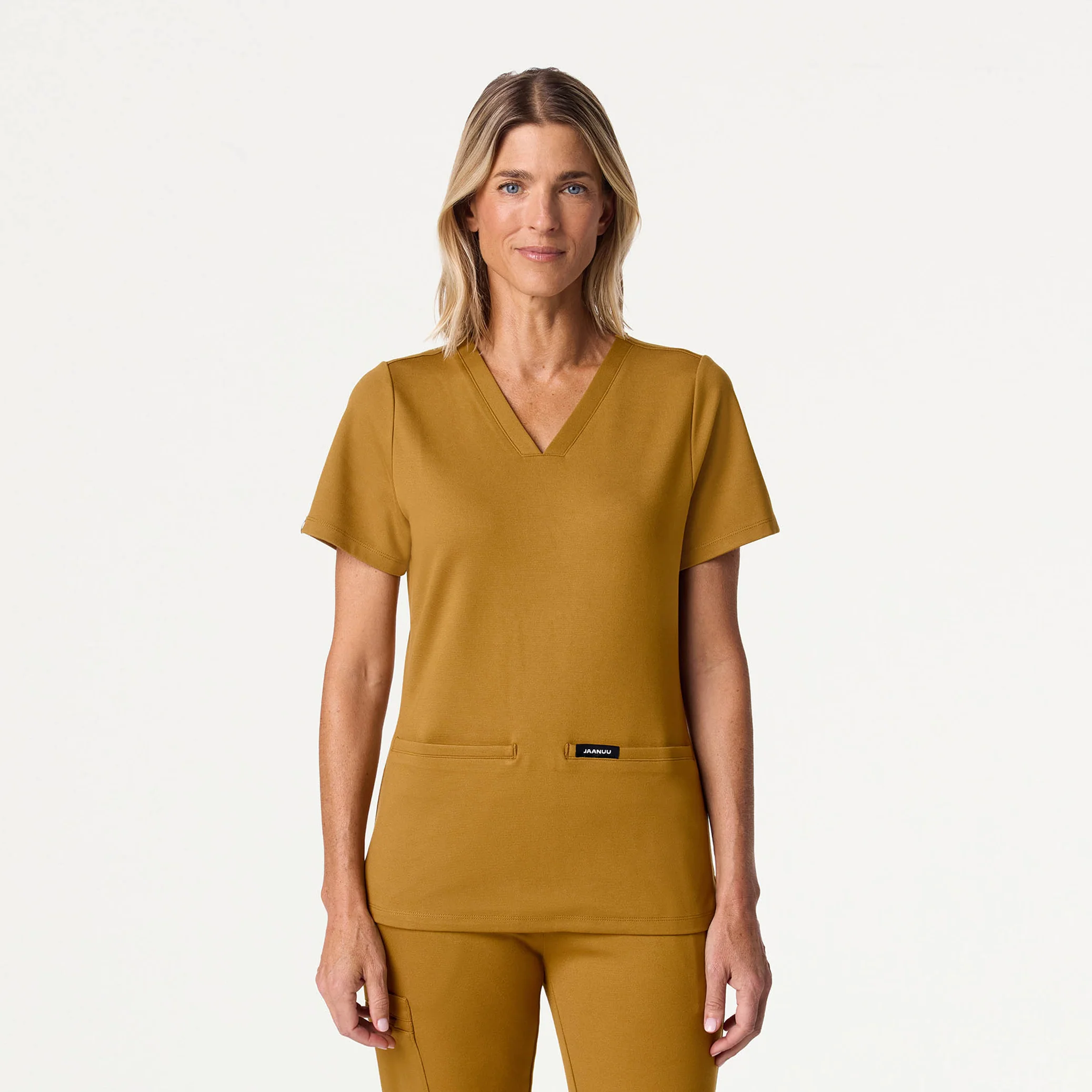 Cesi Slim Scrub Top - Cider