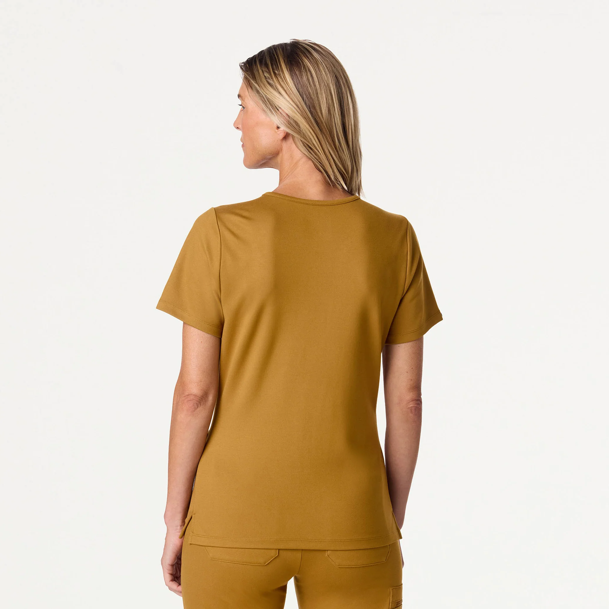 Cesi Slim Scrub Top - Cider - Image 3