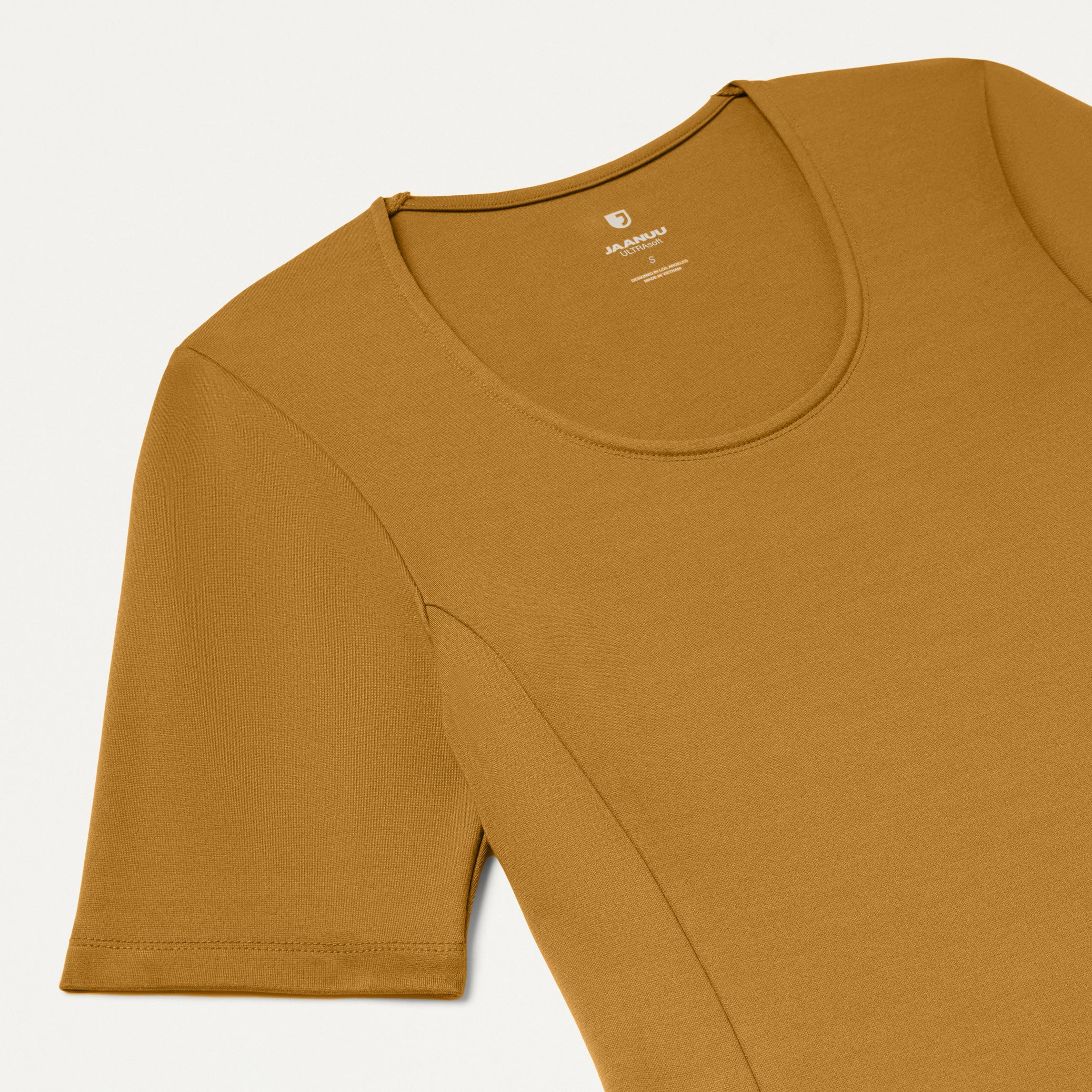 Cora U-Neck UltraSOFT™ Scrub Top - Cider - Image 6