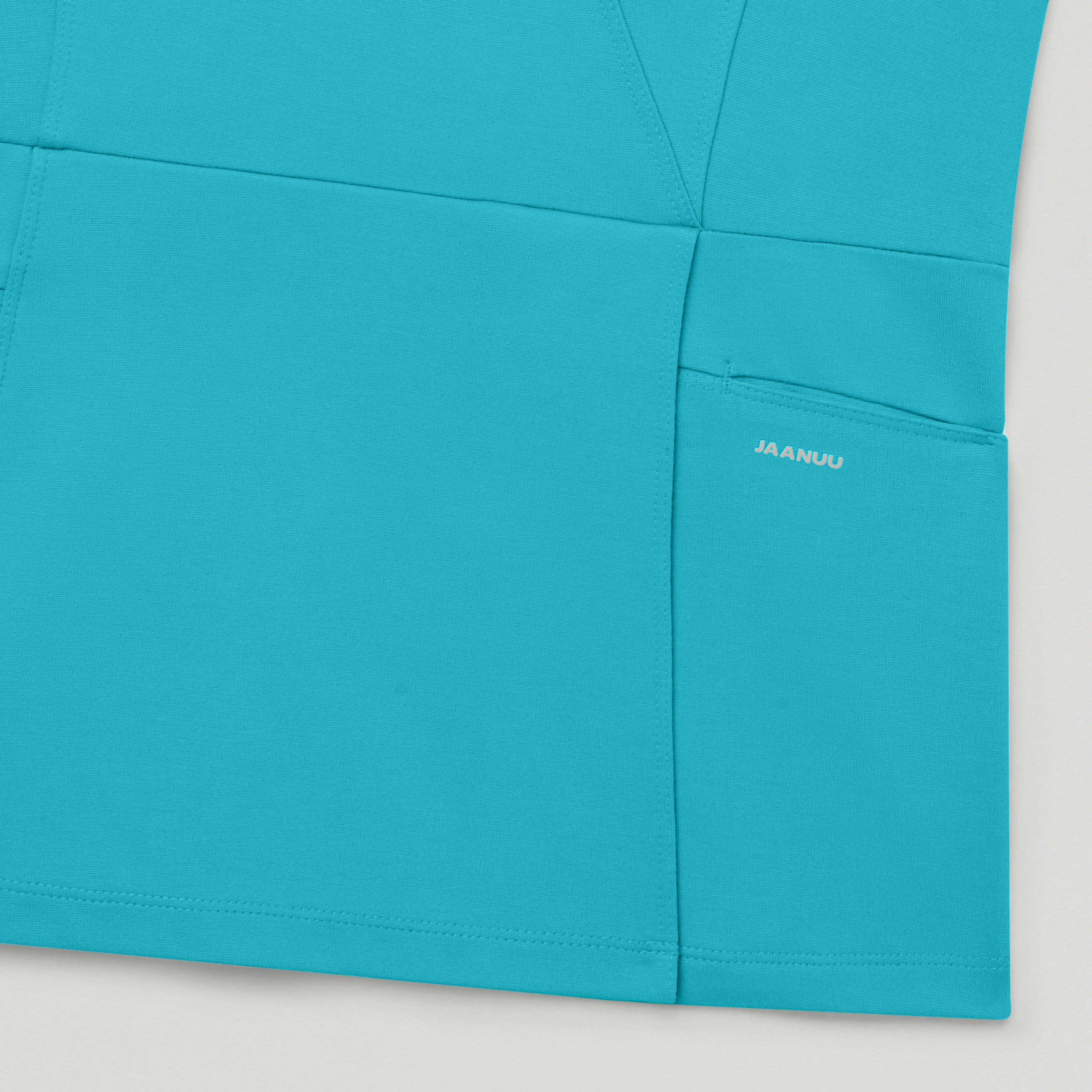 Isla Mock-Wrap Scrub Top - Marina - Image 5