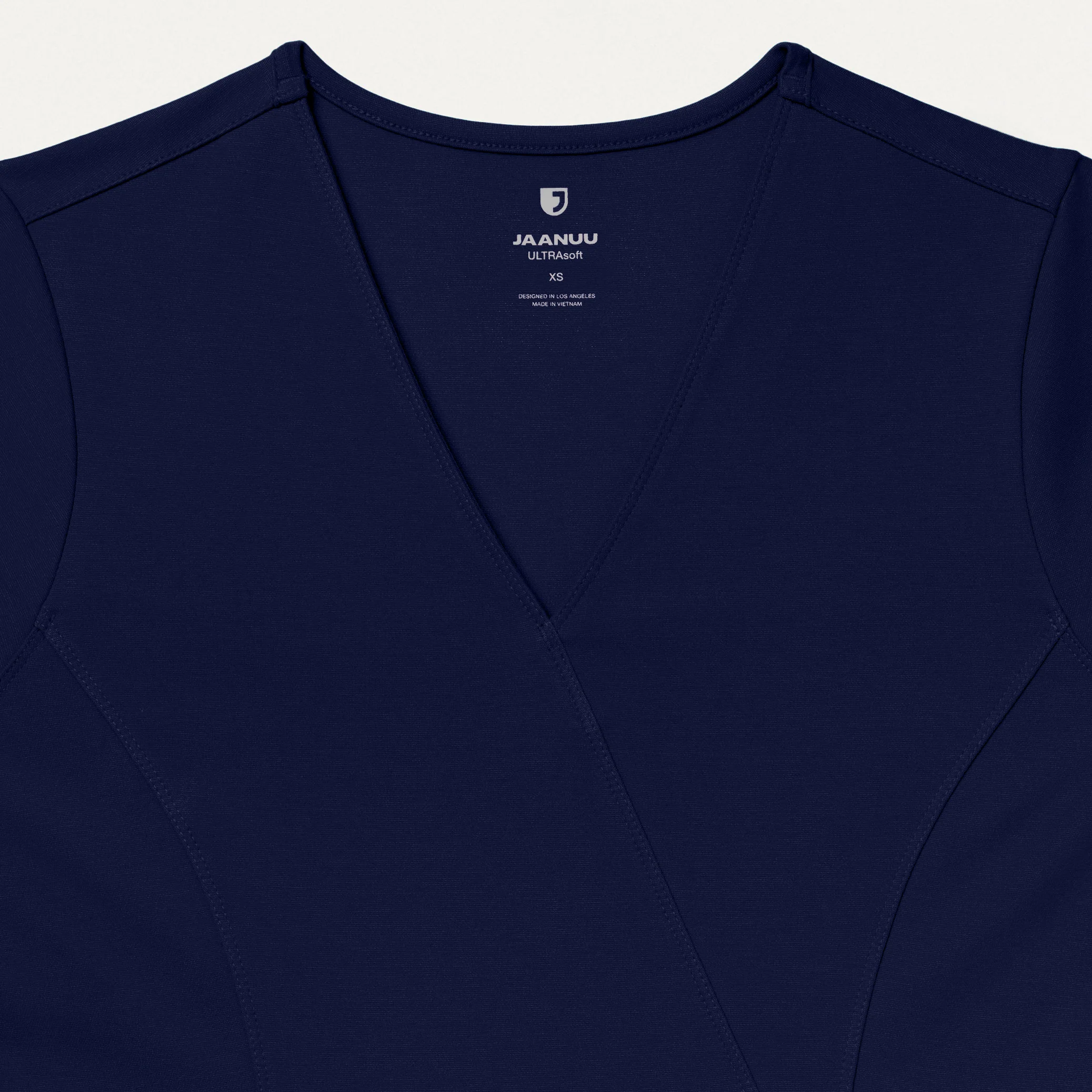 Isla Mock-Wrap Scrub Top - Midnight Navy - Image 6
