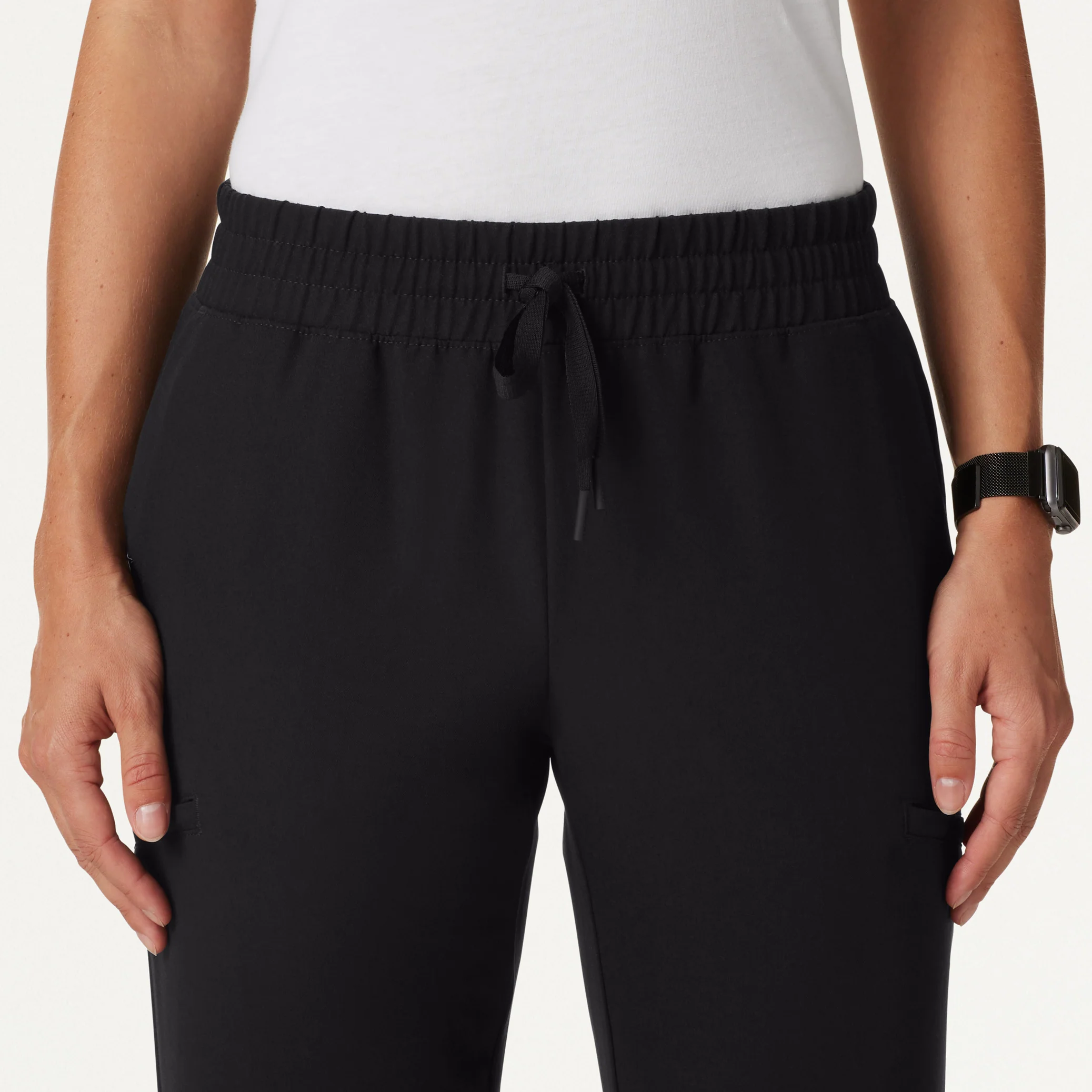 Jace Skinny 7-Pocket Scrub Jogger - Black - Image 5