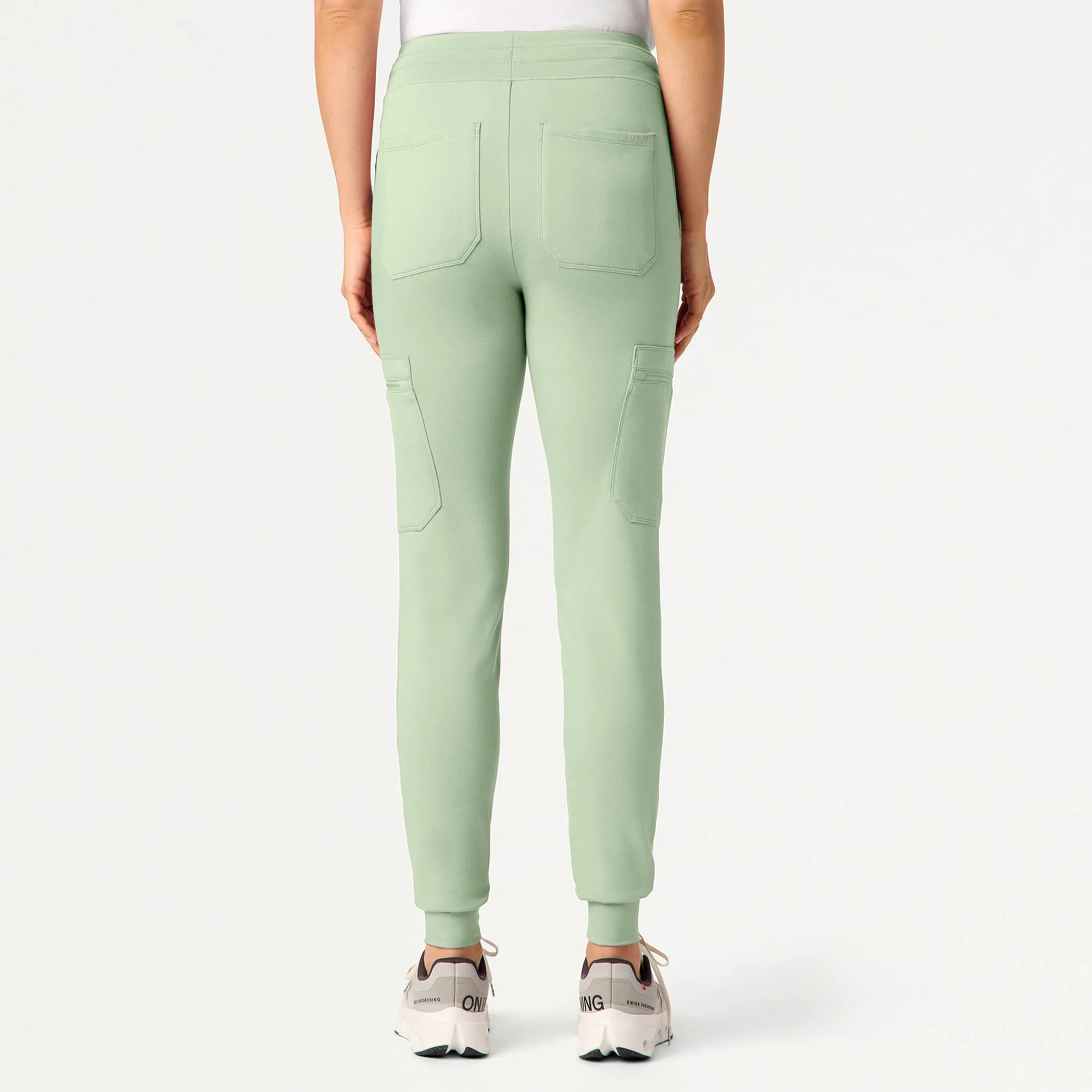 Kait 10-Pocket Skinny UltraSOFT™ Scrub Jogger - Mint - Image 3