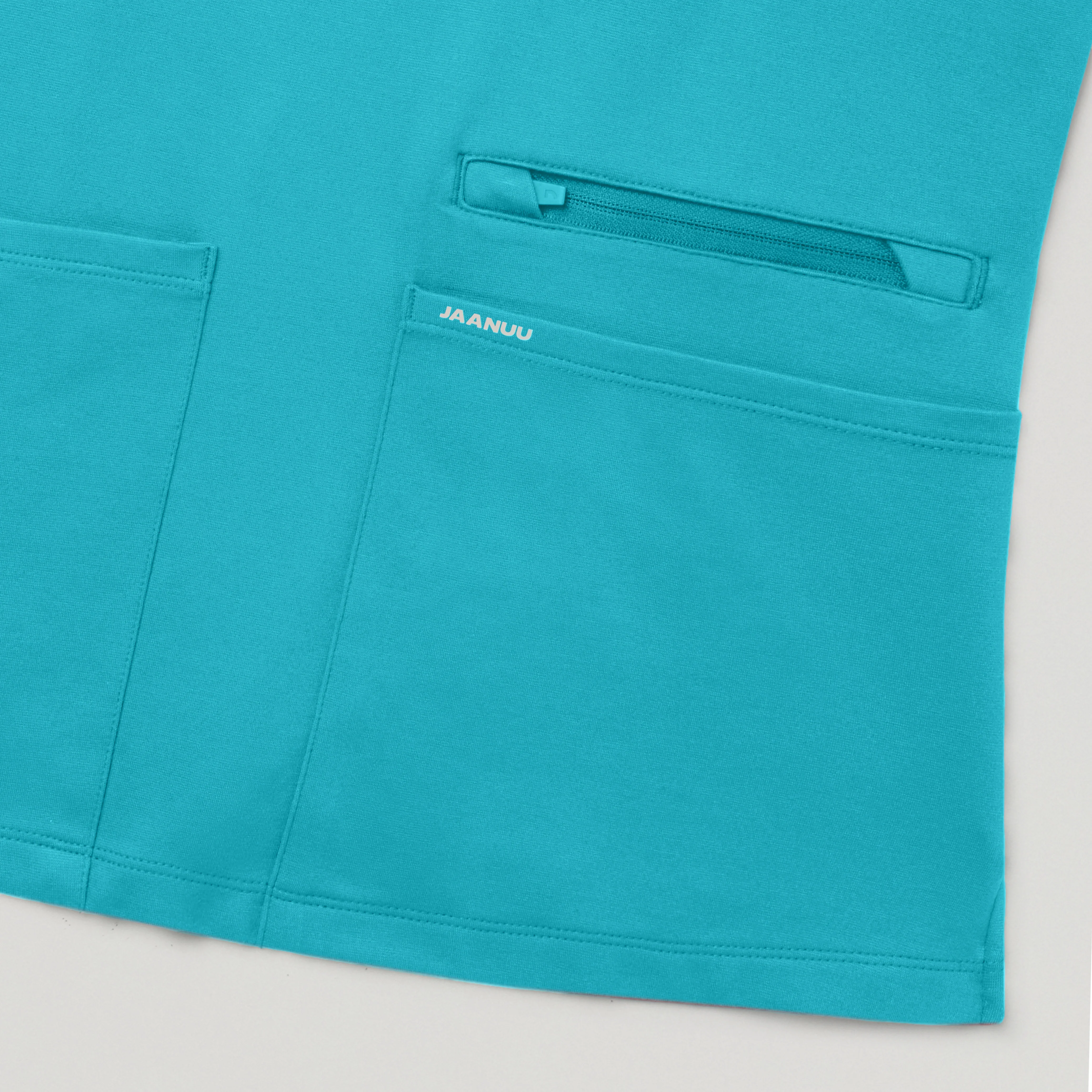 Kass Slim 4-Pocket Scrub Top - Marina - Image 5