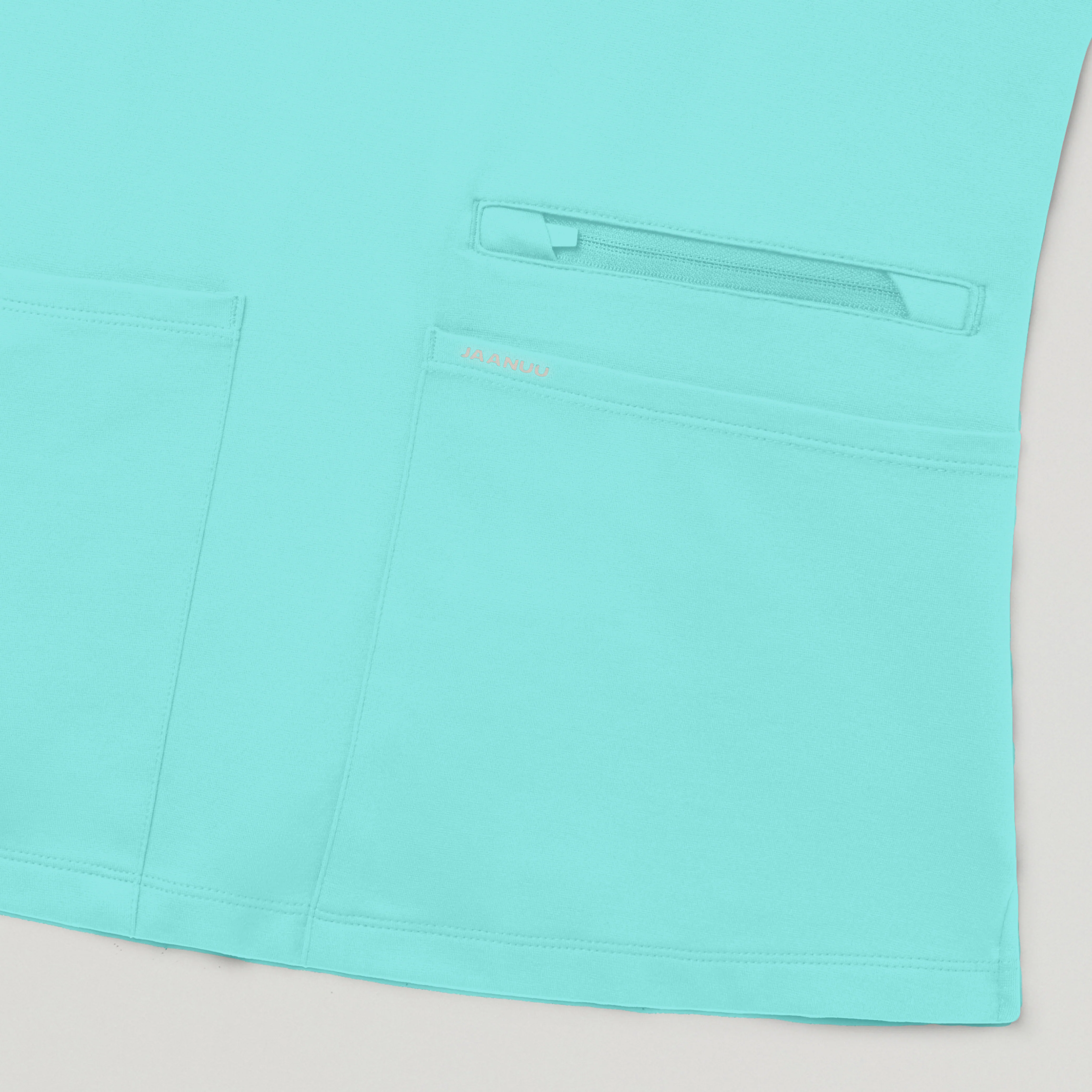 Kass Slim 4-Pocket Scrub Top - Surf - Image 5