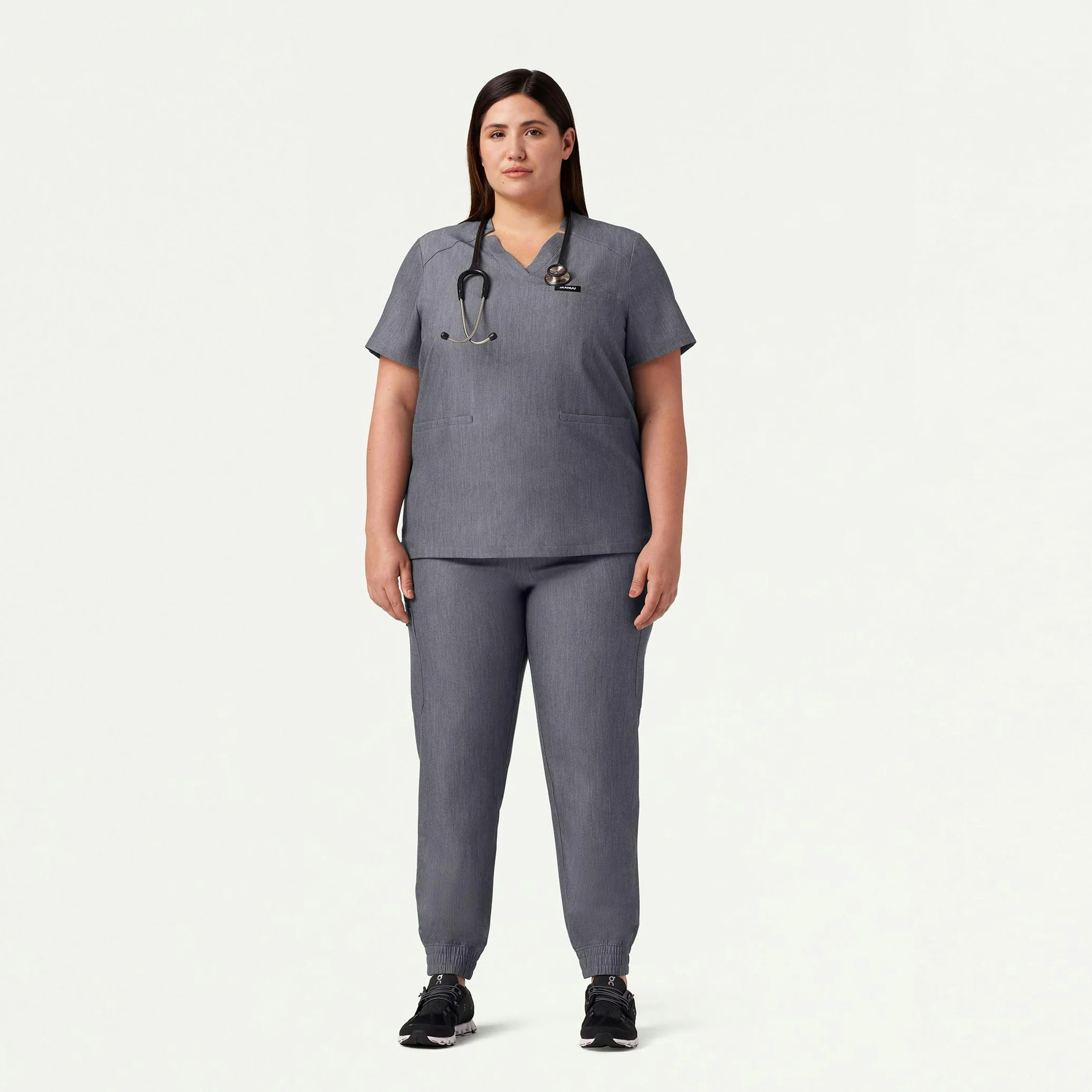 Neo Everyday Cargo Scrub Jogger - Heather Gray - Image 6