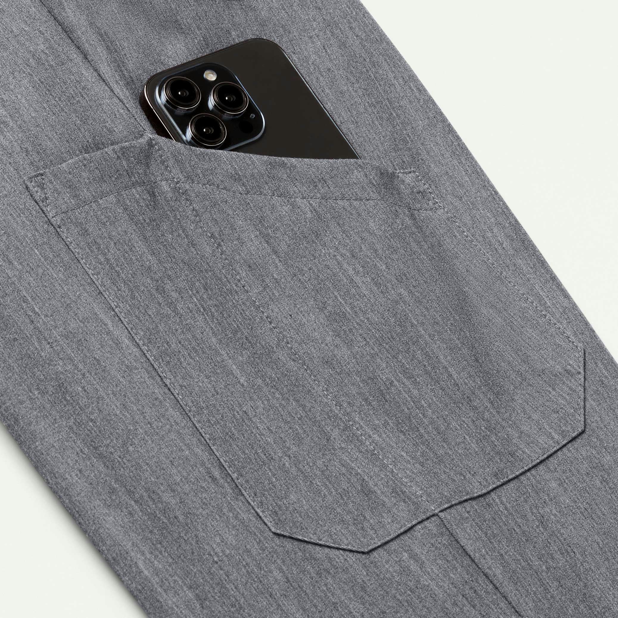 Neo Everyday Cargo Scrub Jogger - Heather Gray - Image 8