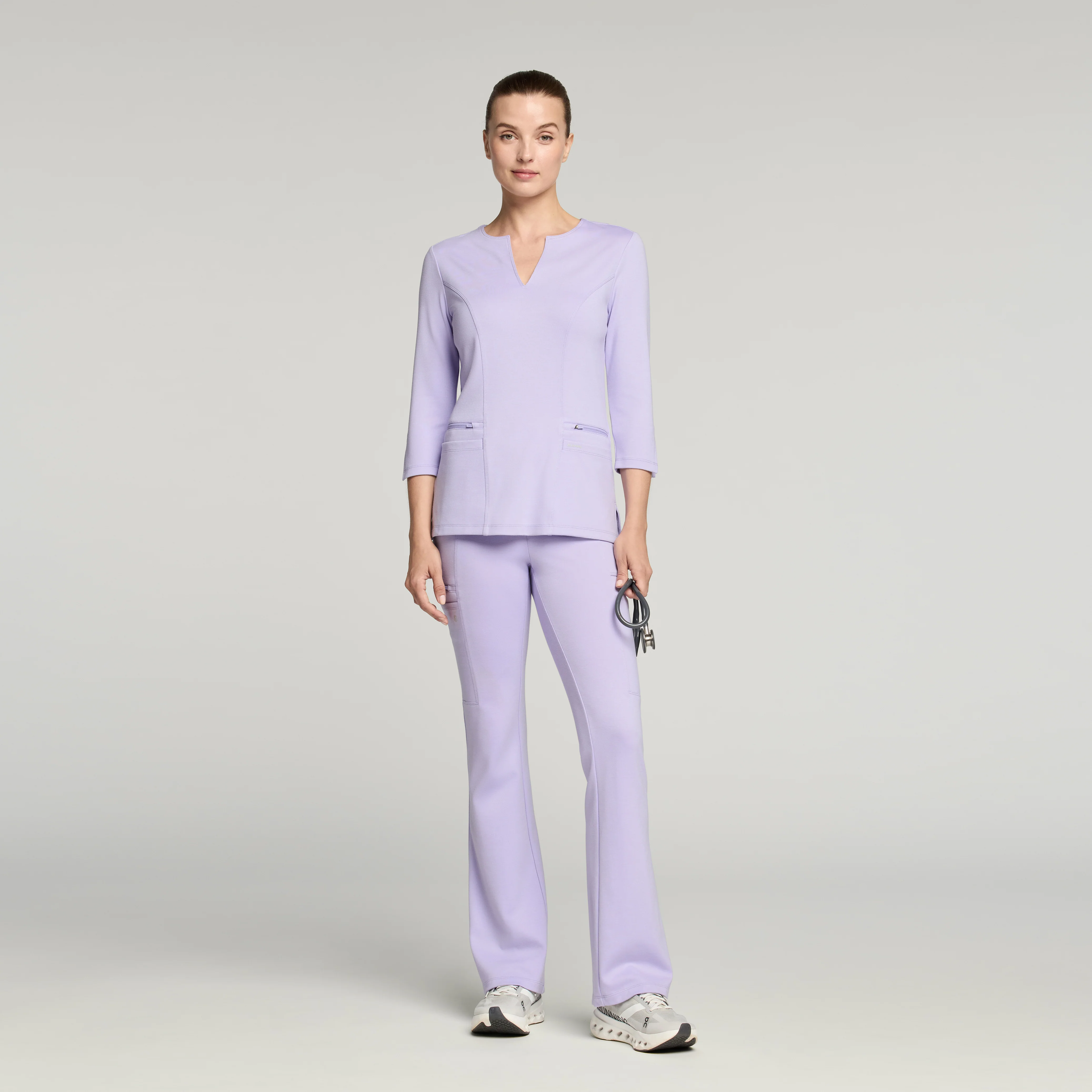 Perri UltraSOFT™ Yoga Scrub Pant - Lavender - Image 3