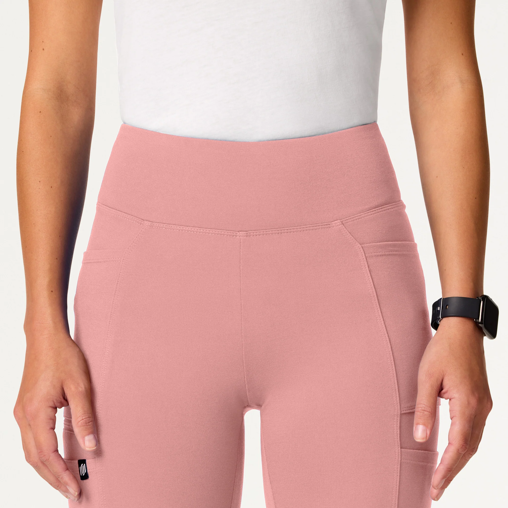 Perri UltraSOFT™ Yoga Scrub Pant - Mauve - Image 4