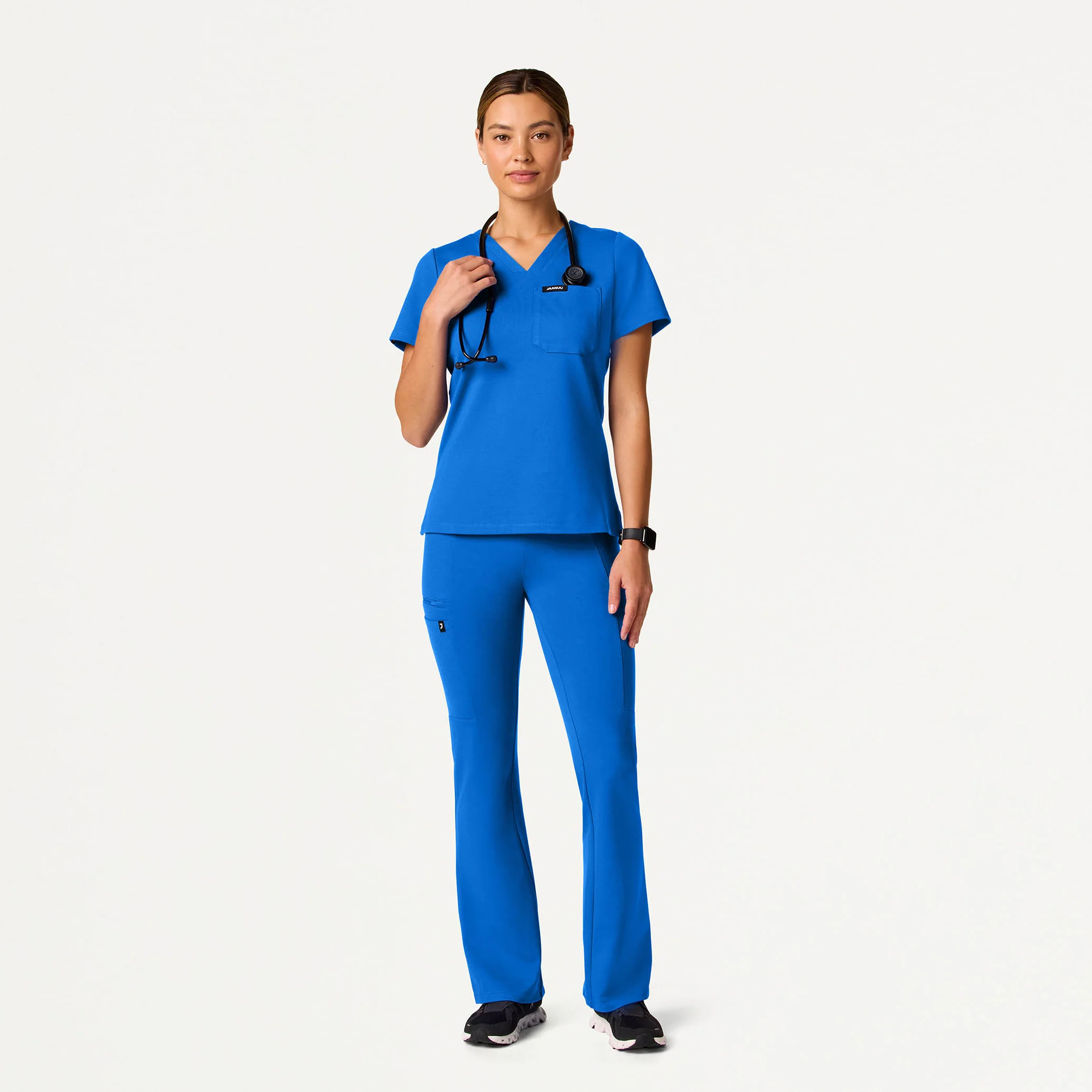 Perri UltraSOFT™ Yoga Scrub Pant - Royal Blue - Image 2