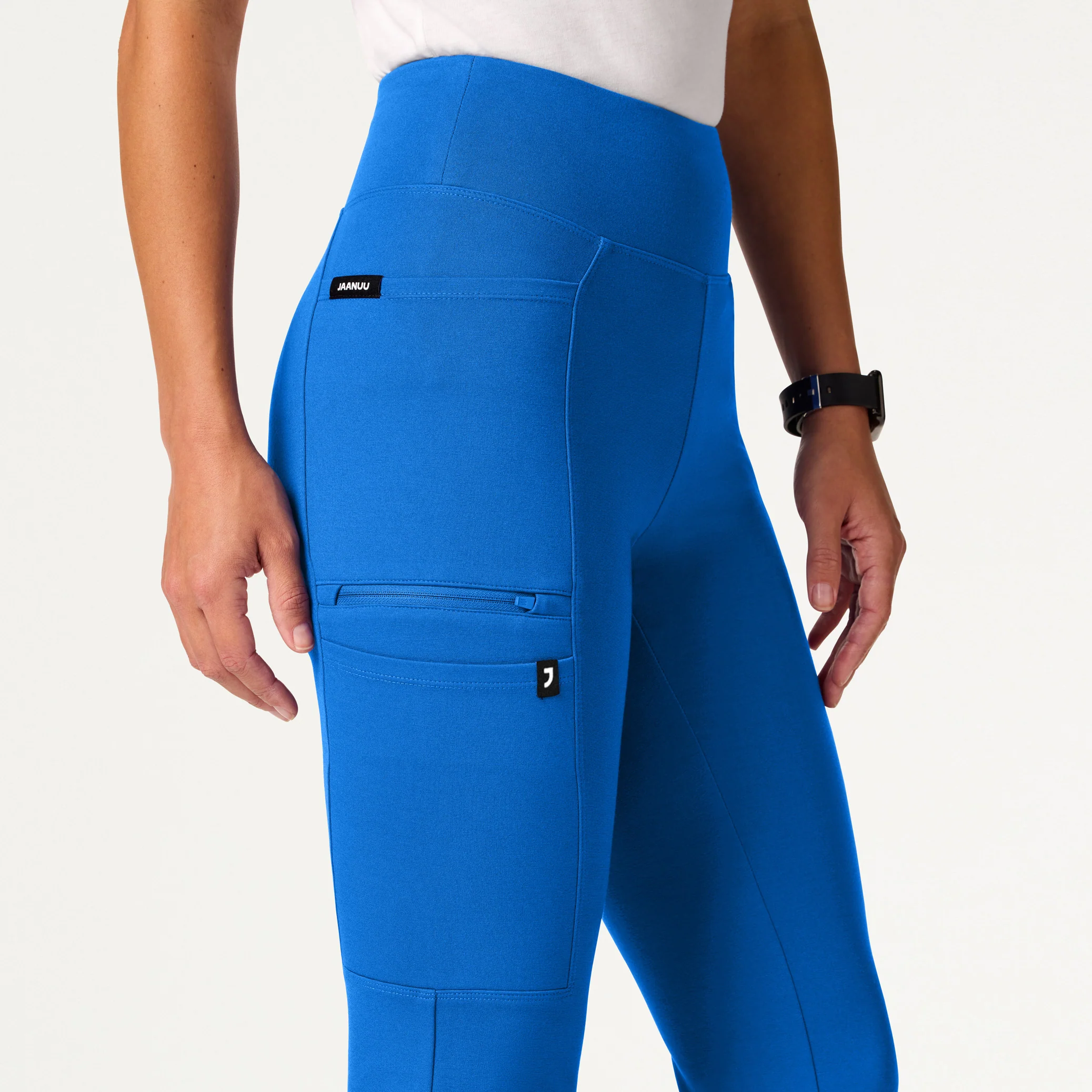 Perri UltraSOFT™ Yoga Scrub Pant - Royal Blue - Image 5