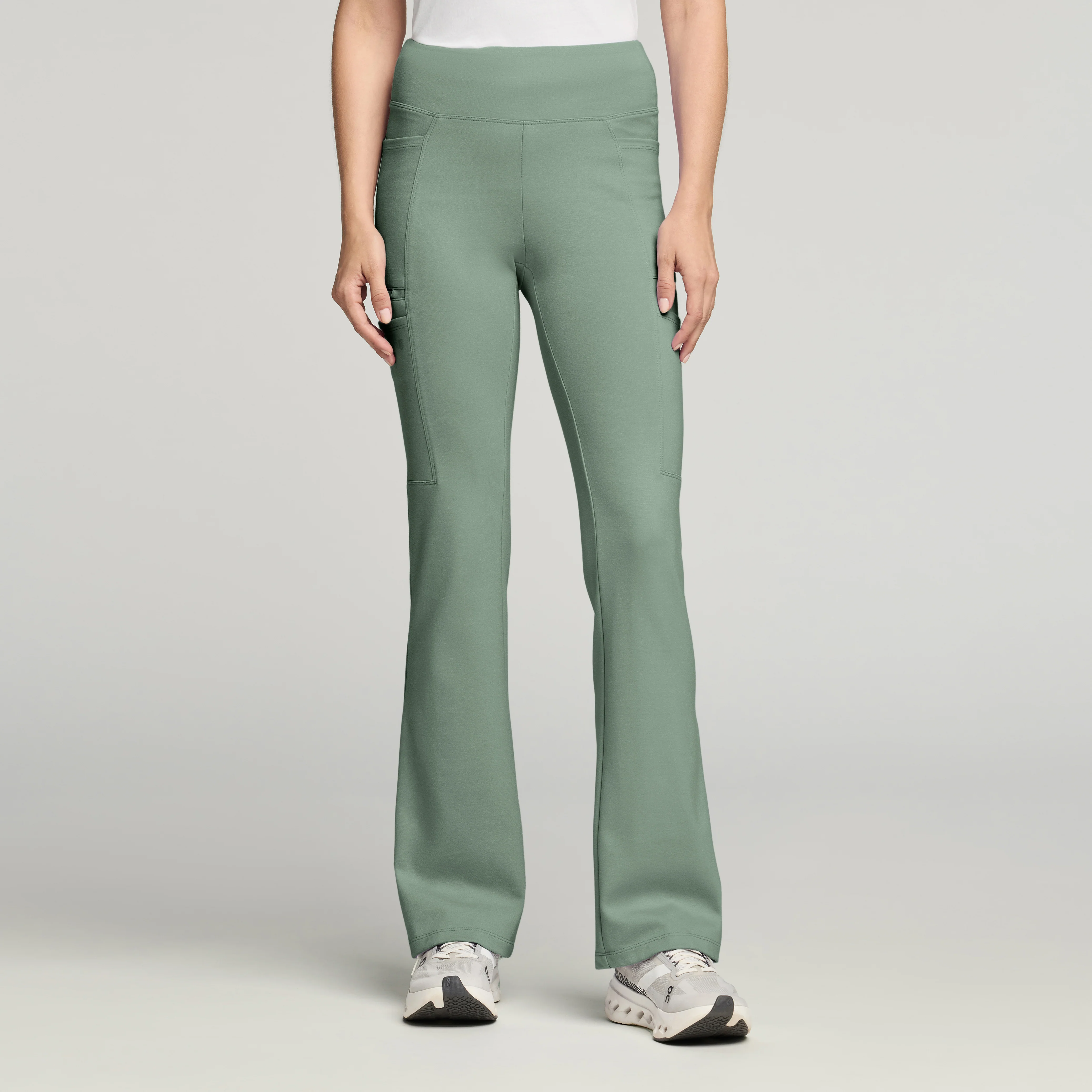 Perri UltraSOFT™ Yoga Scrub Pant - Sage - Image 2