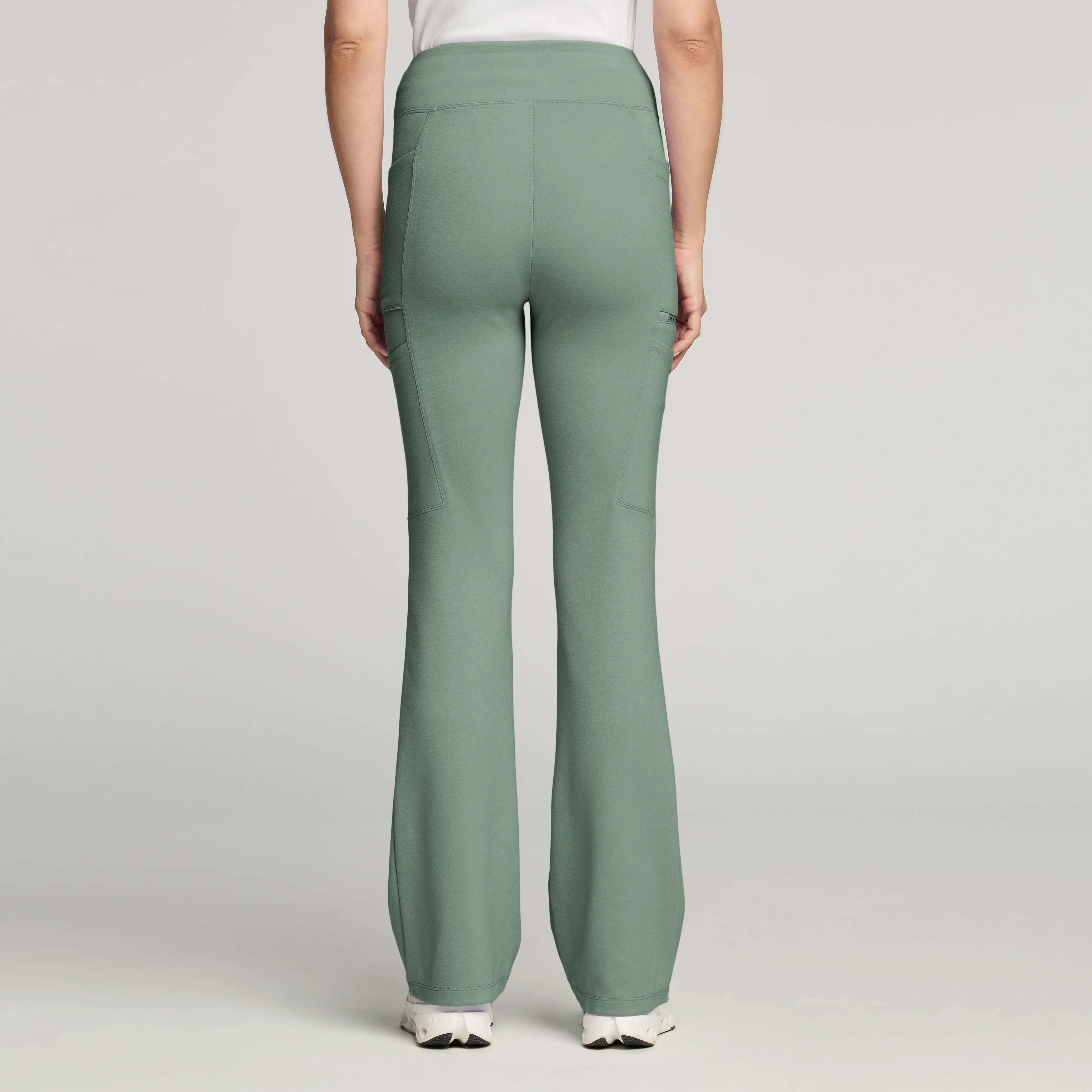Perri UltraSOFT™ Yoga Scrub Pant - Sage - Image 4
