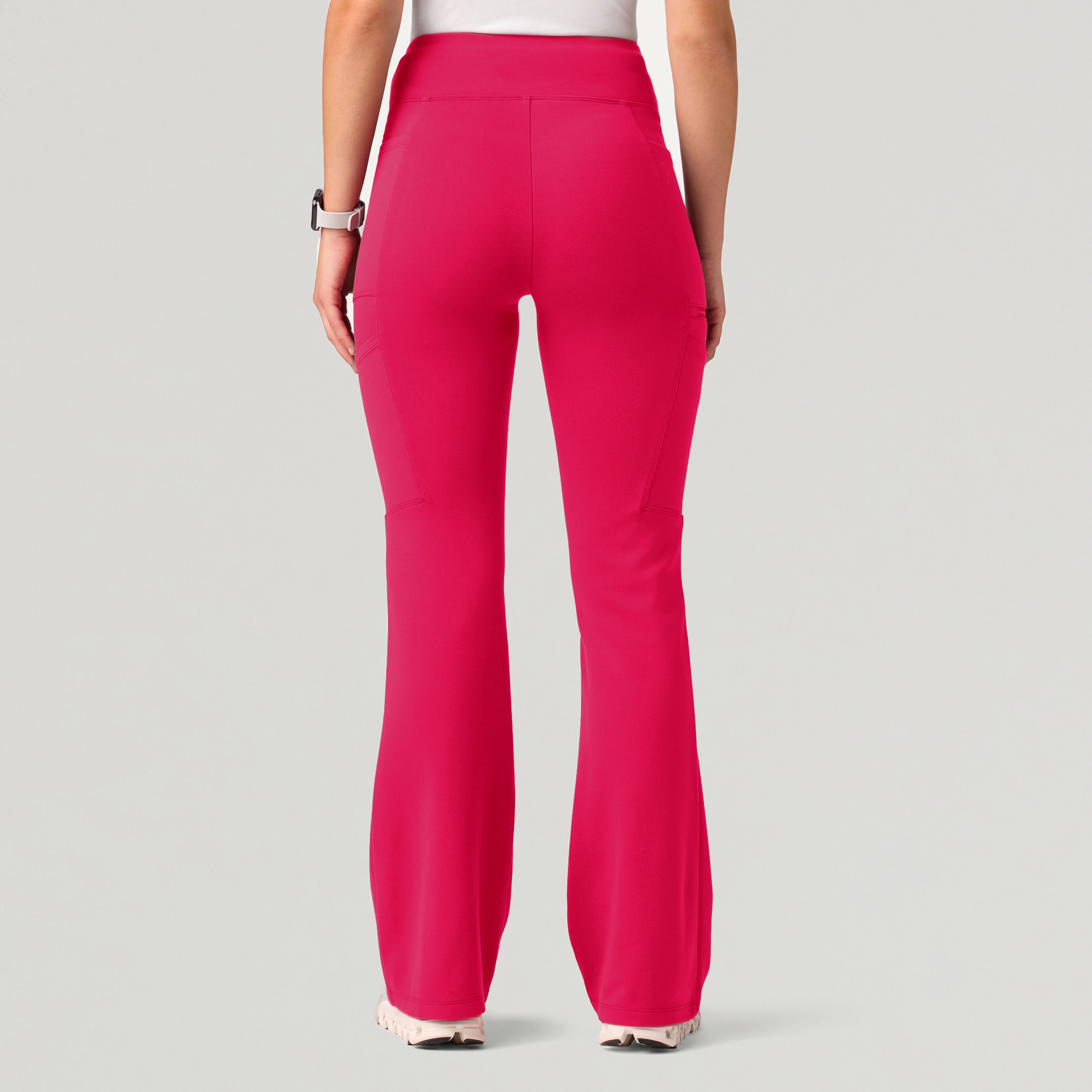 Perri UltraSOFT™ Yoga Scrub Pant - Sangria - Image 3