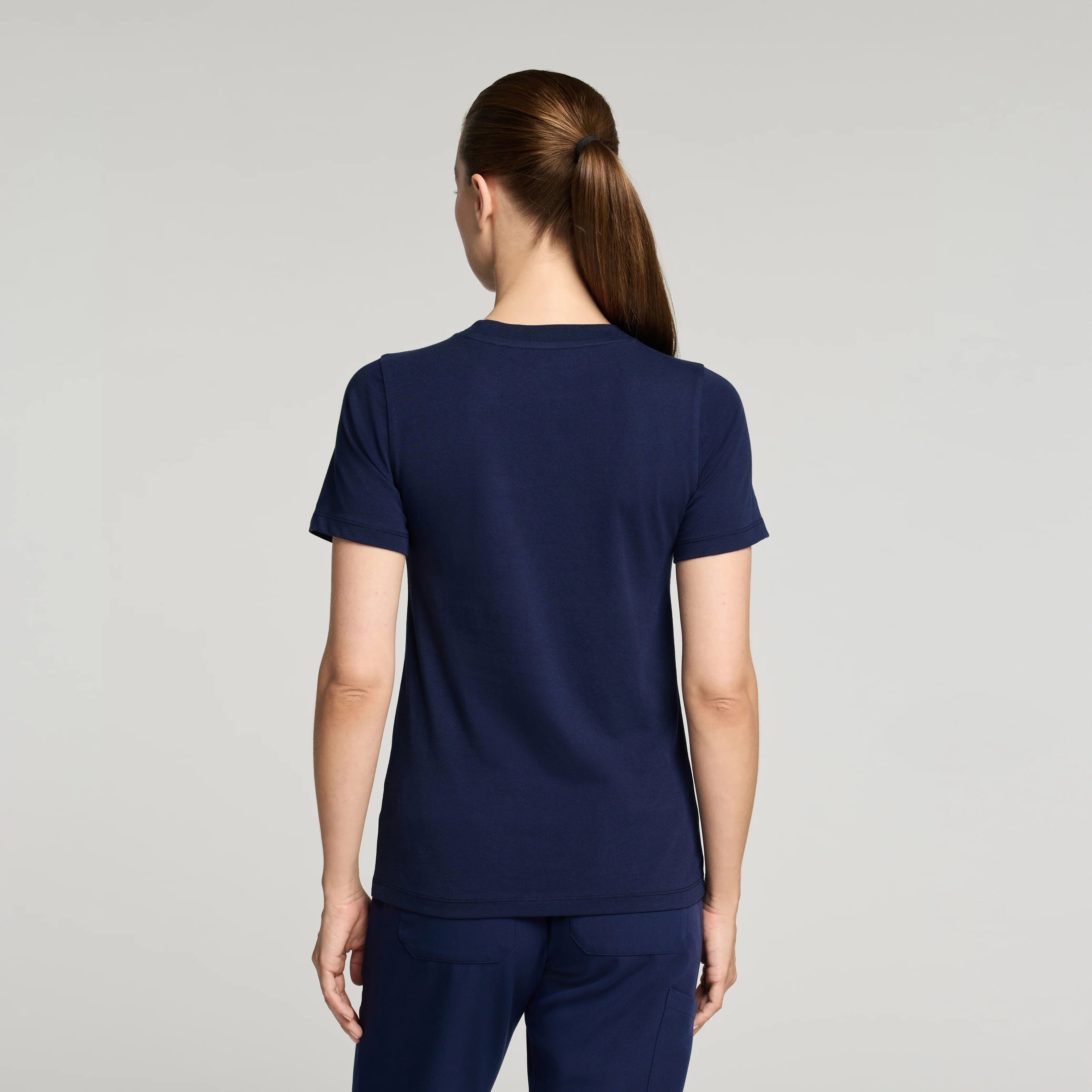 Regenˣ Short-Sleeve Cotton Underscrub - Midnight Navy - Image 4