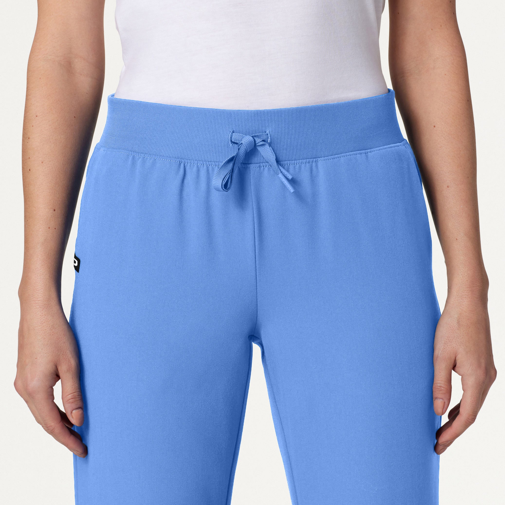 Xenos Essential Knit-Waist Scrub Pant - Ceil Blue - Image 4