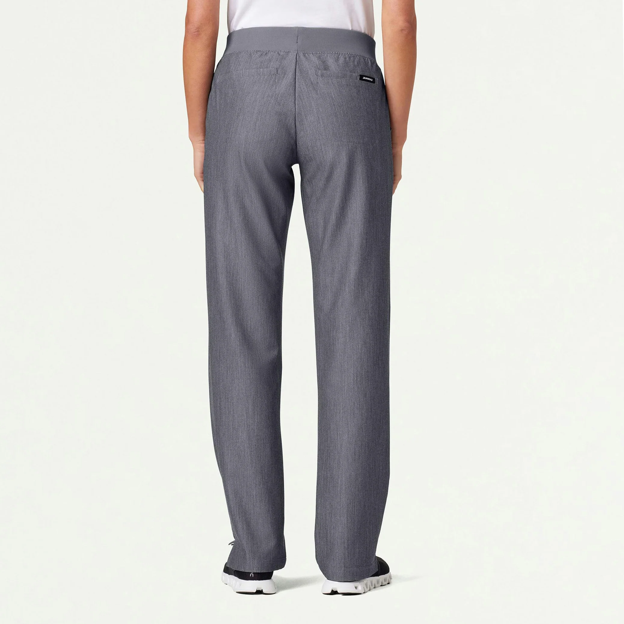 Xenos Essential Knit-Waist Scrub Pant - Heather Gray - Image 3