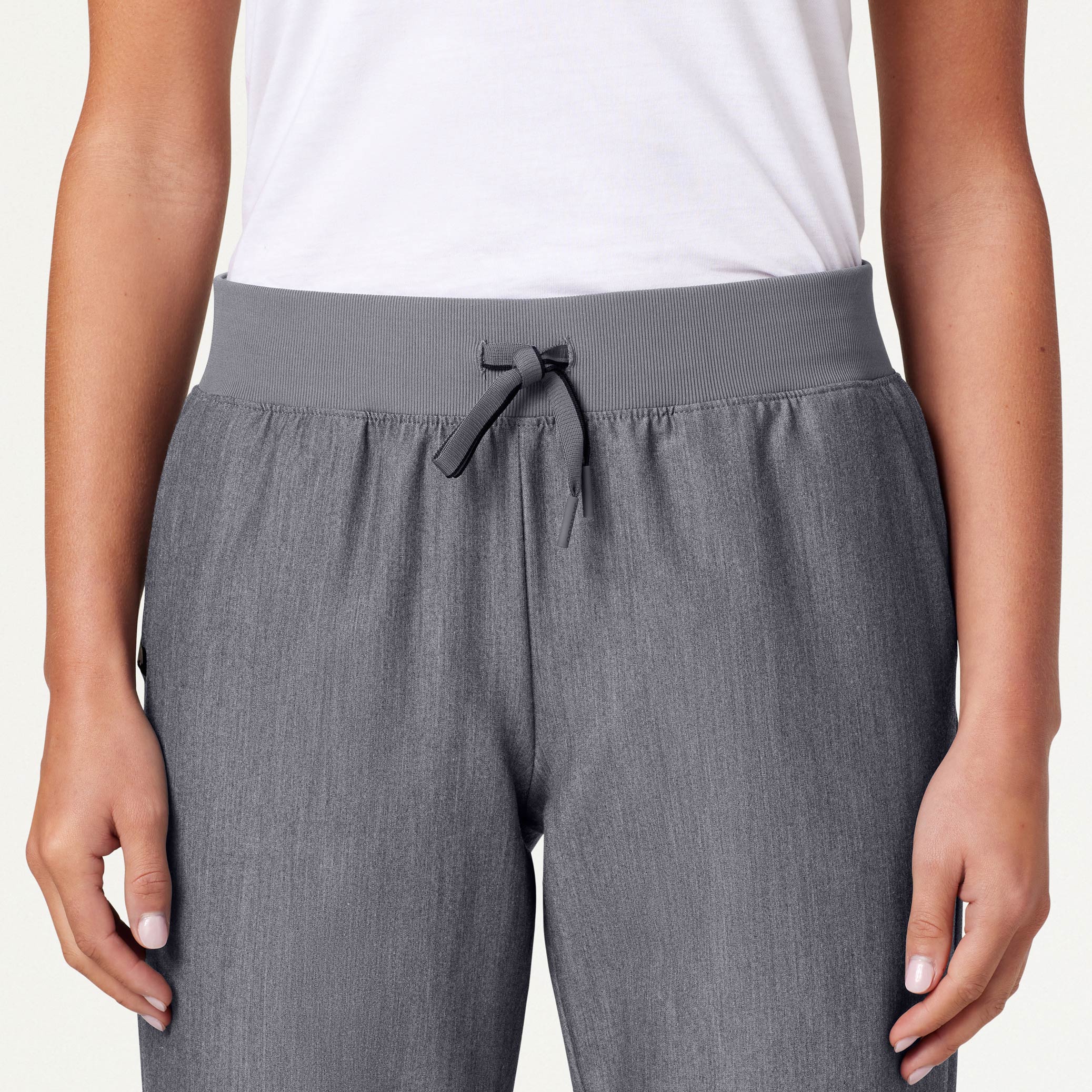 Xenos Essential Knit-Waist Scrub Pant - Heather Gray - Image 4