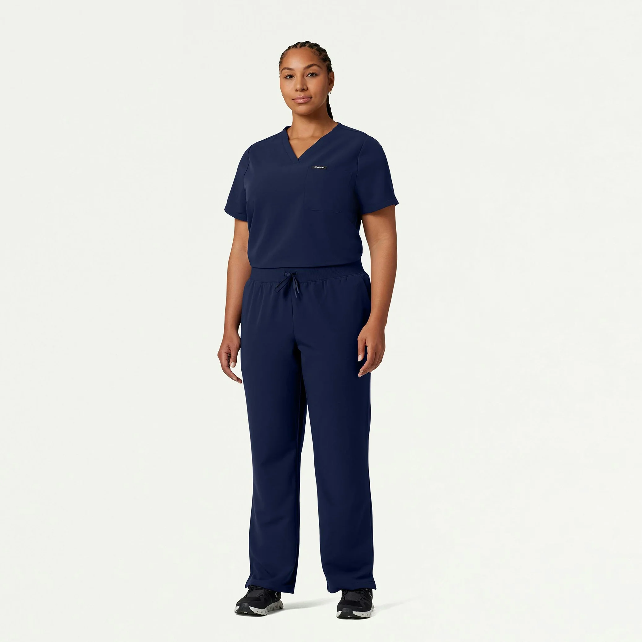 Xenos Essential Knit-Waist Scrub Pant - Midnight Navy - Image 9